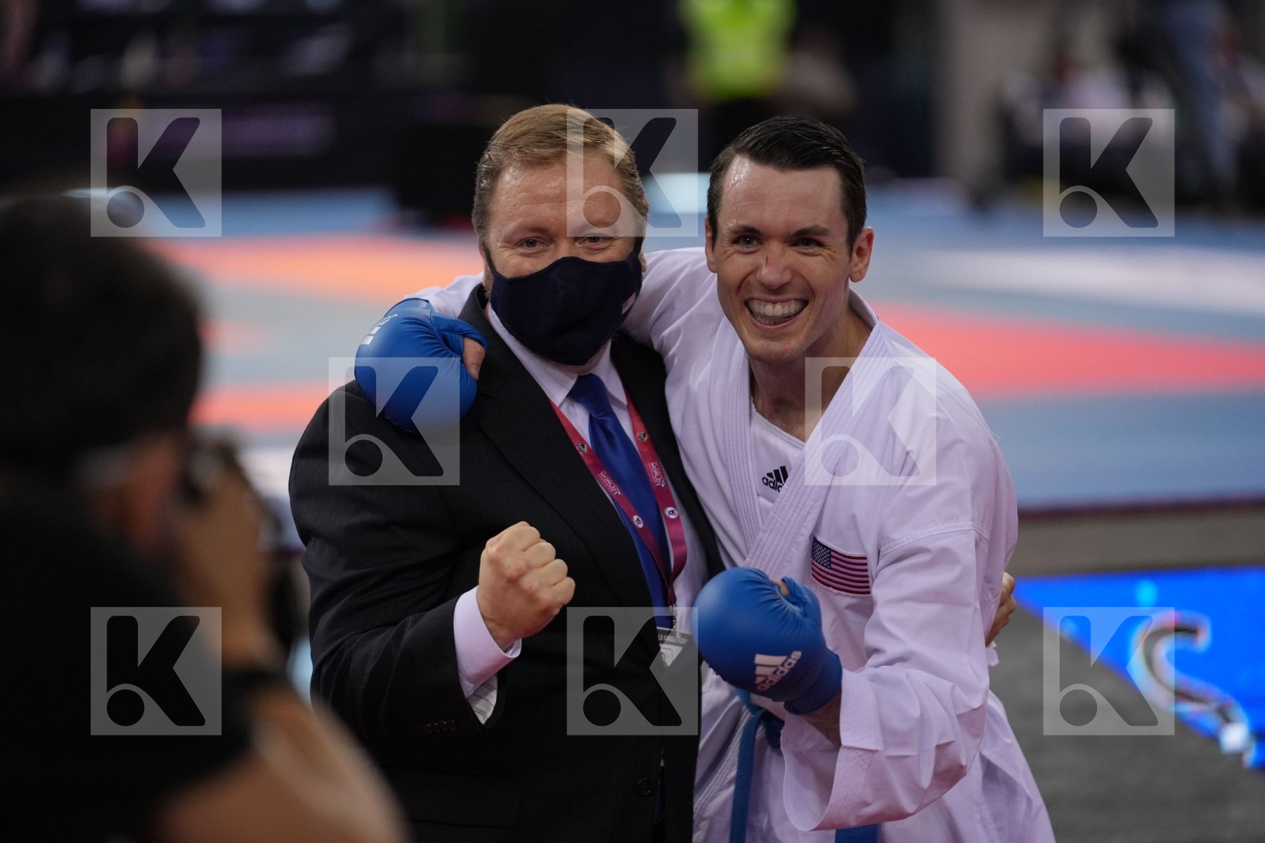 AKKURT EREN (TURKEY) vs SCOTT THOMAS (UNITED STATES) in Male Kumite -75 Kg - bronze bout