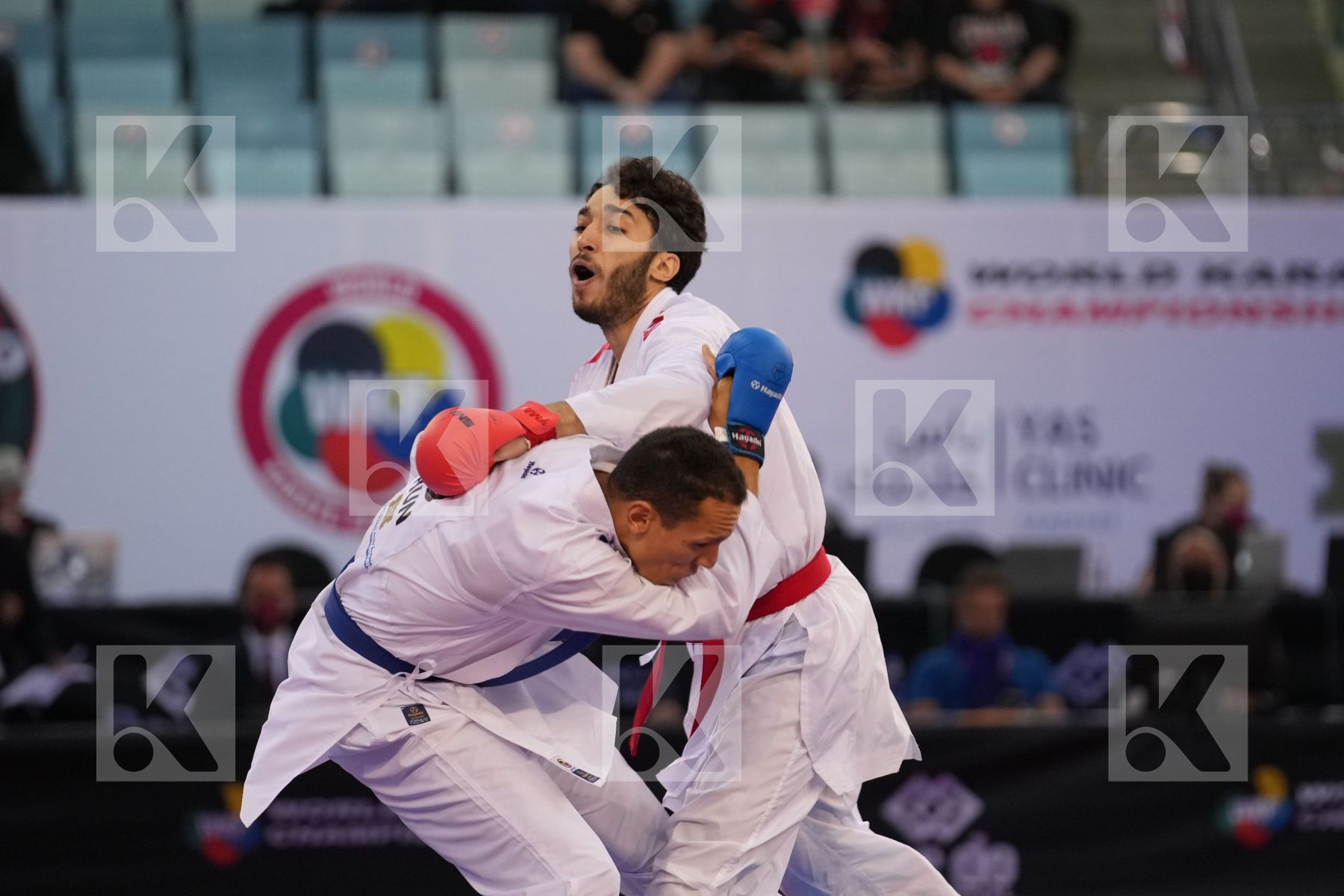 ELSAWY ALI (EGYPT) vs TADISSI YVES MARTIAL (HUNGARY) in Male Kumite -67 Kg - bronze bout