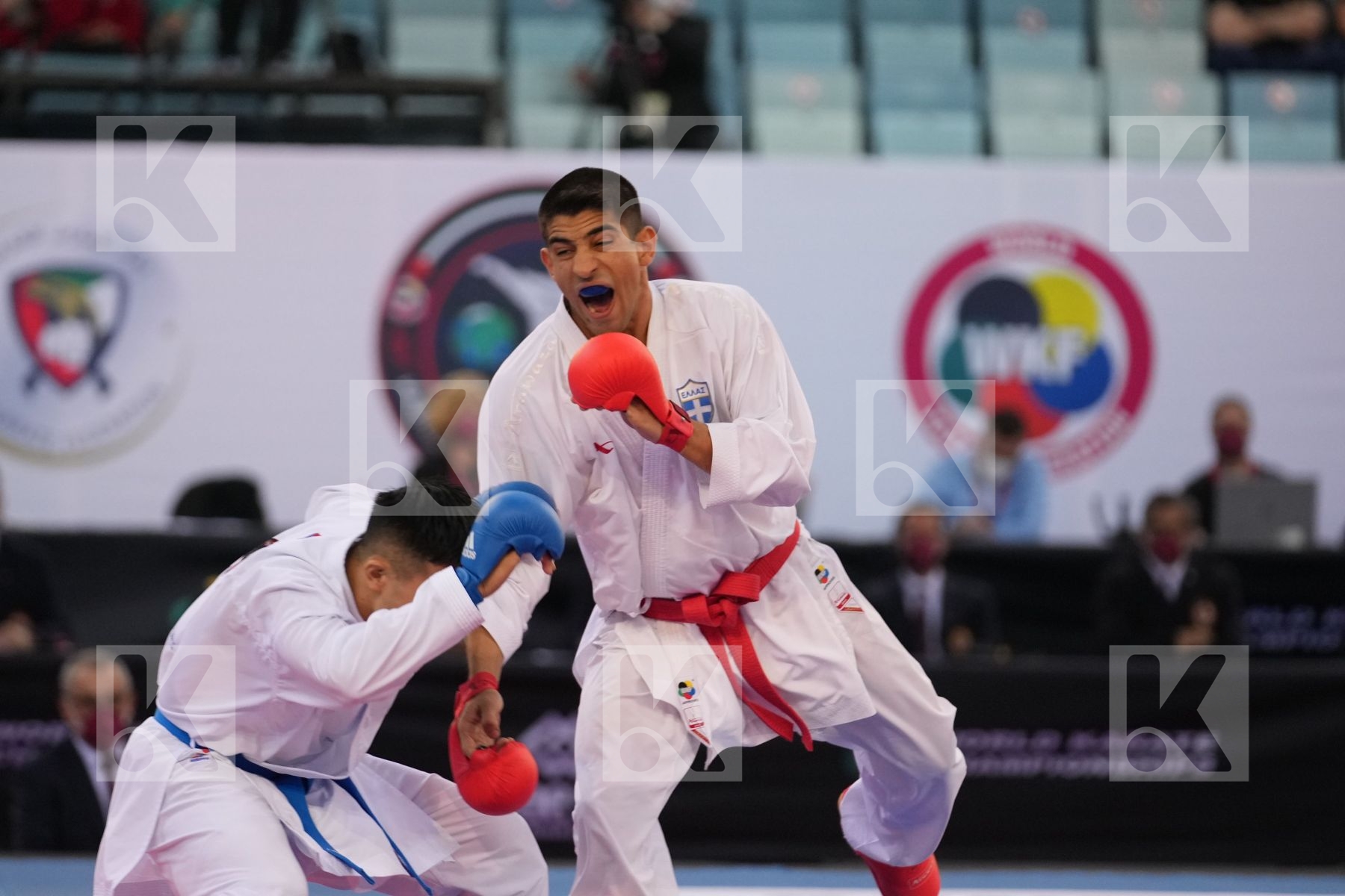 XENOS DIONYSIOS (GREECE) vs NAKANO SOICHIRO (JAPAN) in Male Kumite -67 Kg - bronze bout