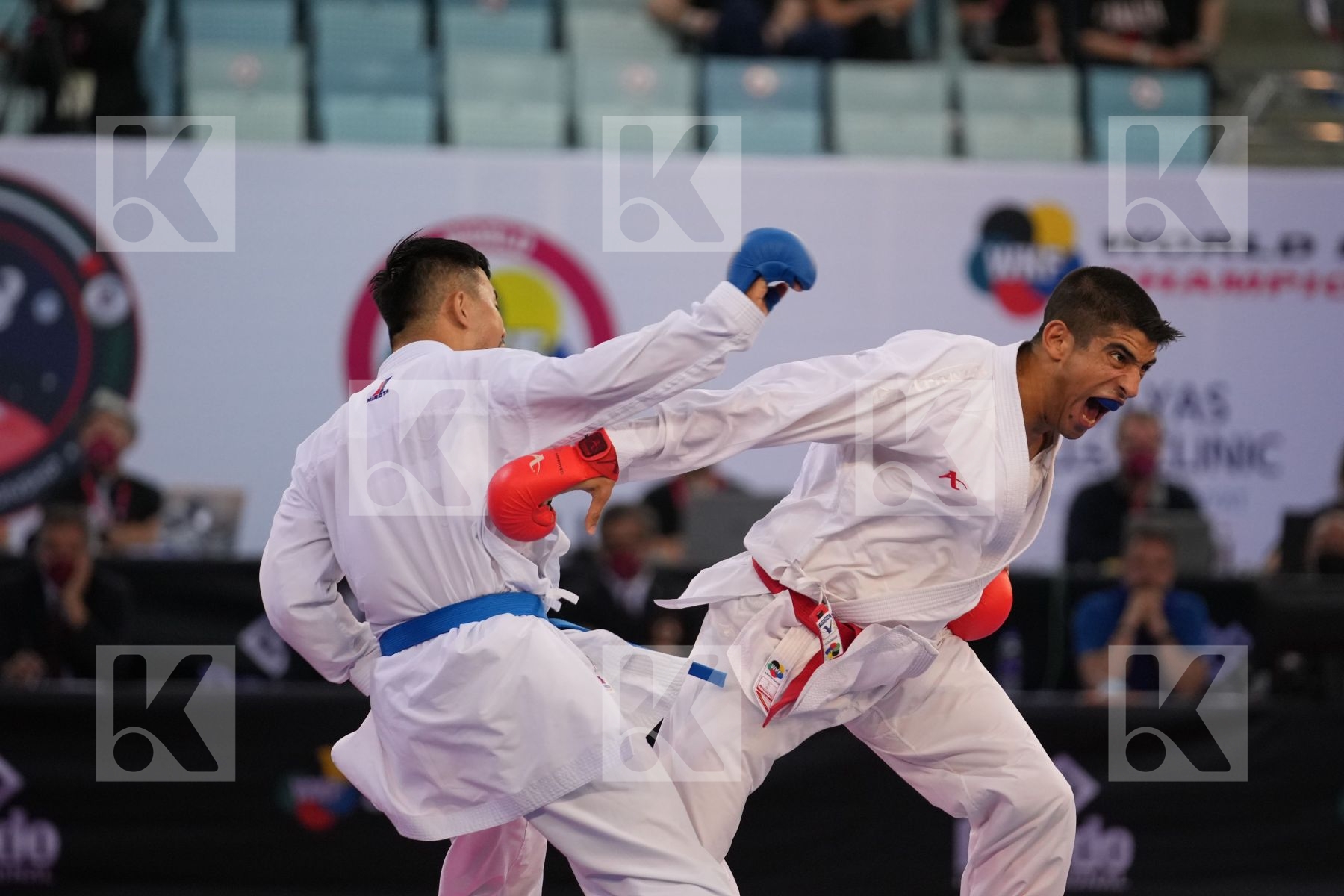 XENOS DIONYSIOS (GREECE) vs NAKANO SOICHIRO (JAPAN) in Male Kumite -67 Kg - bronze bout