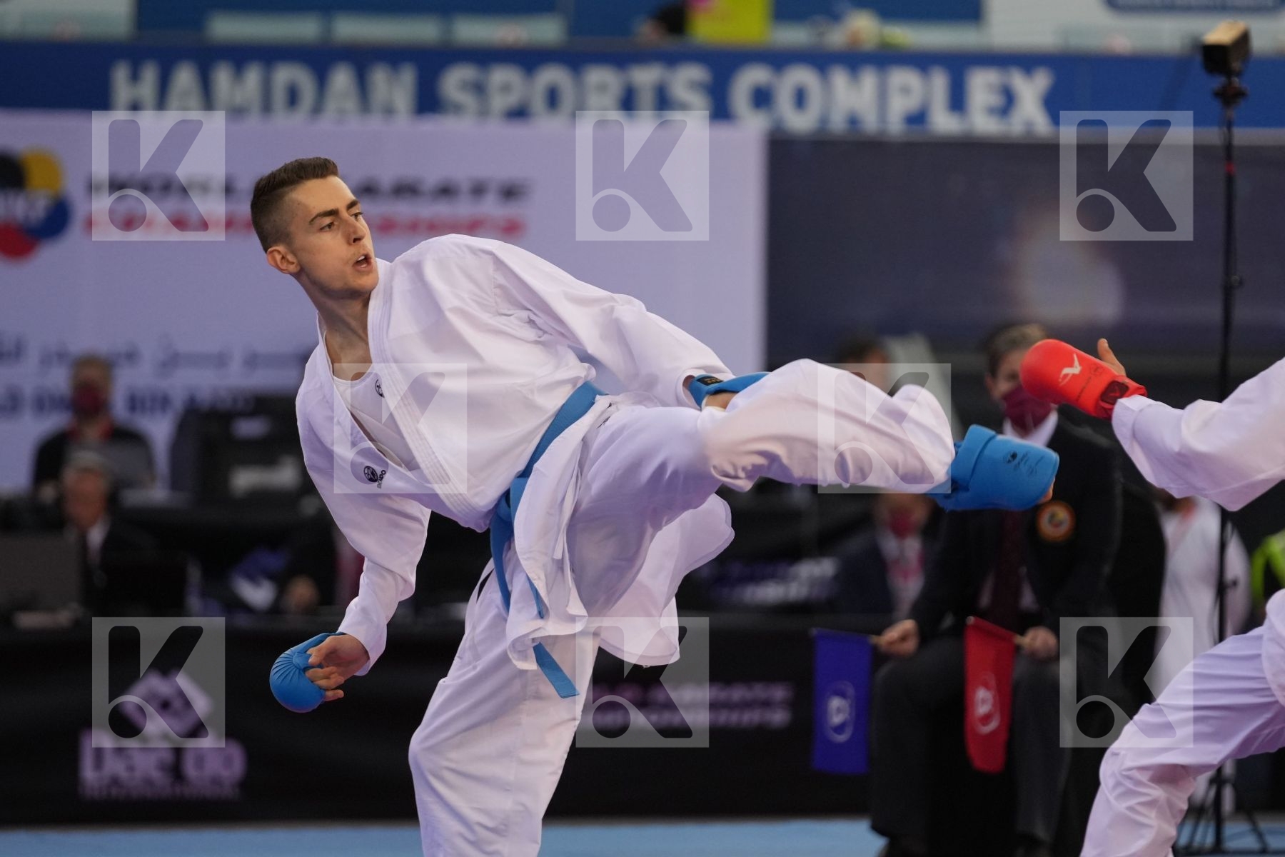 OGANNISIAN IURIK (RUSSIA) vs BERTHON ENZO (FRANCE) in Male Kumite -60 Kg - bronze bout