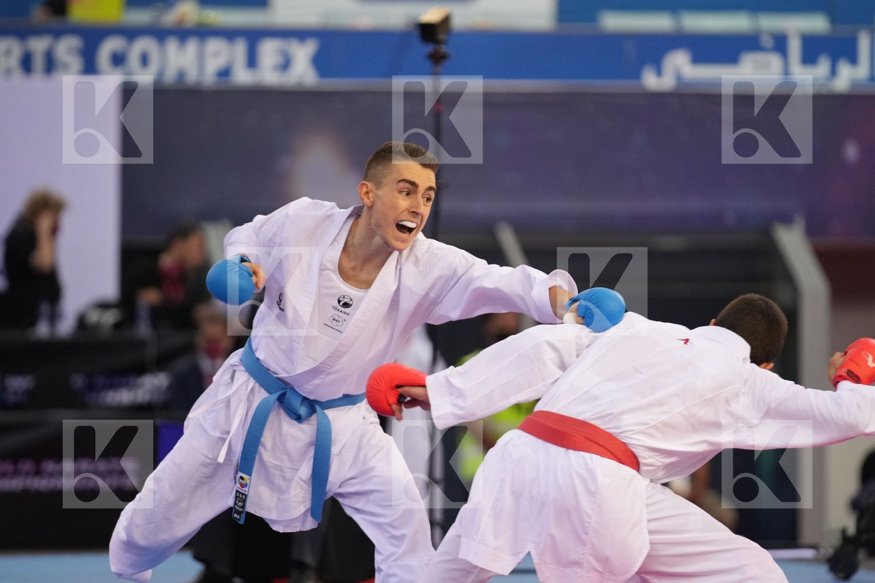 OGANNISIAN IURIK (RUSSIA) vs BERTHON ENZO (FRANCE) in Male Kumite -60 Kg - bronze bout