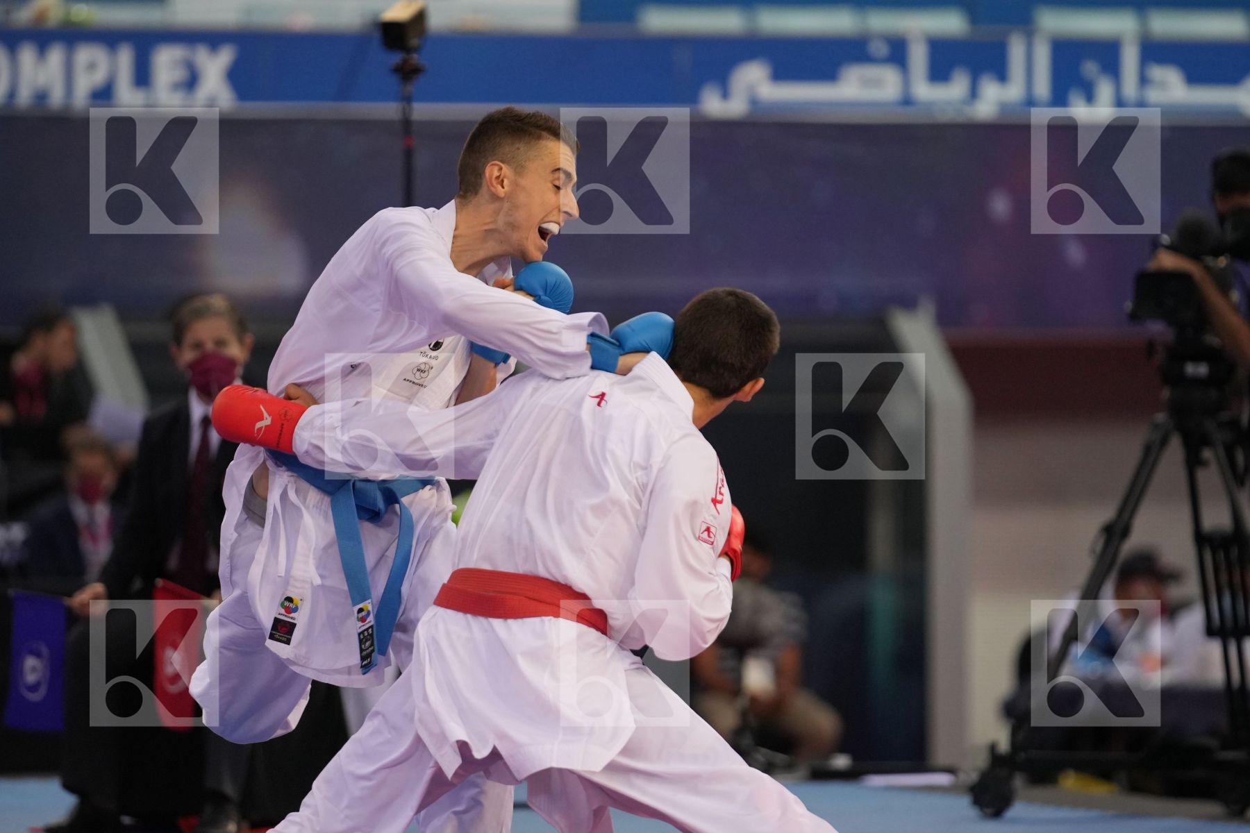 OGANNISIAN IURIK (RUSSIA) vs BERTHON ENZO (FRANCE) in Male Kumite -60 Kg - bronze bout