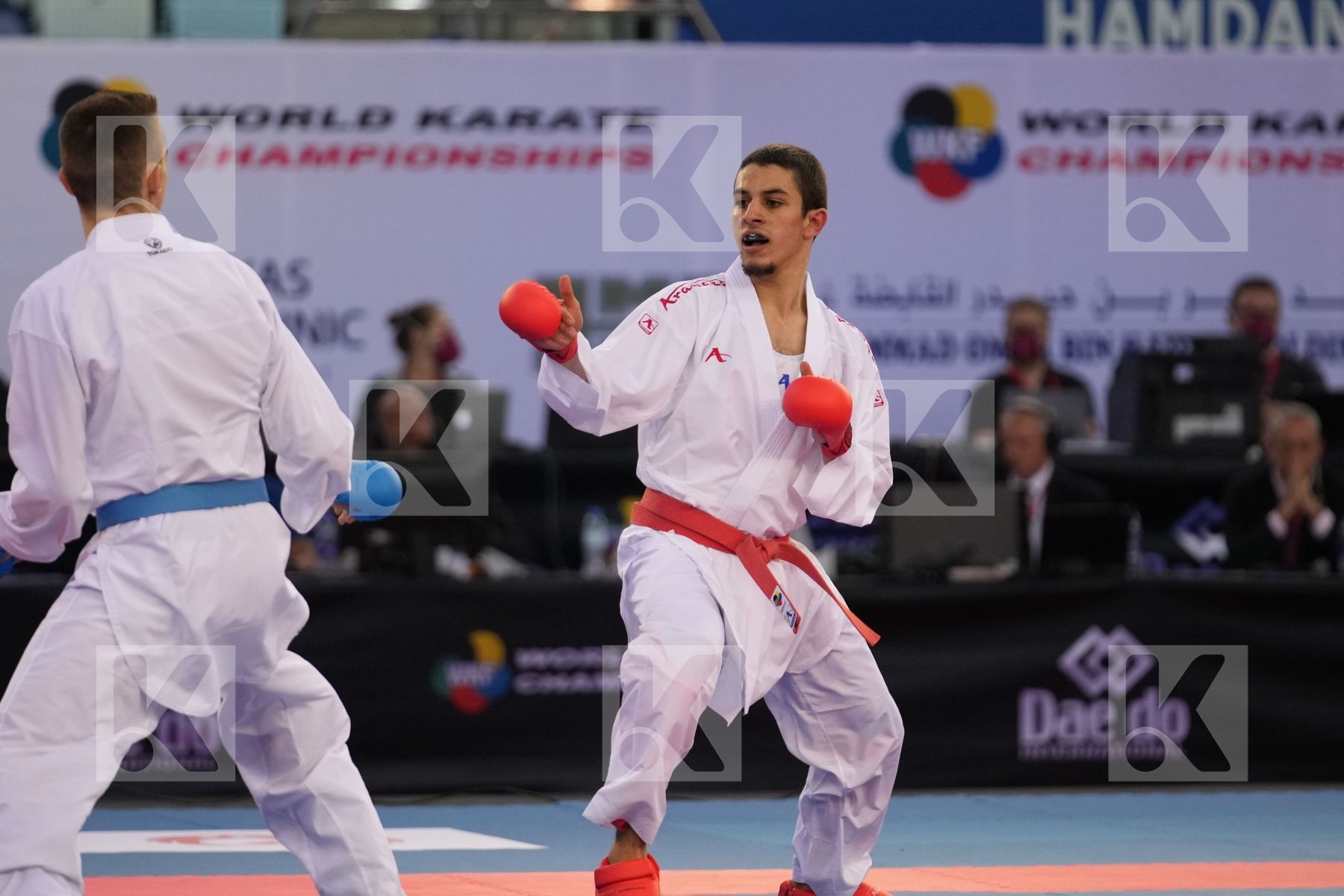 OGANNISIAN IURIK (RUSSIA) vs BERTHON ENZO (FRANCE) in Male Kumite -60 Kg - bronze bout