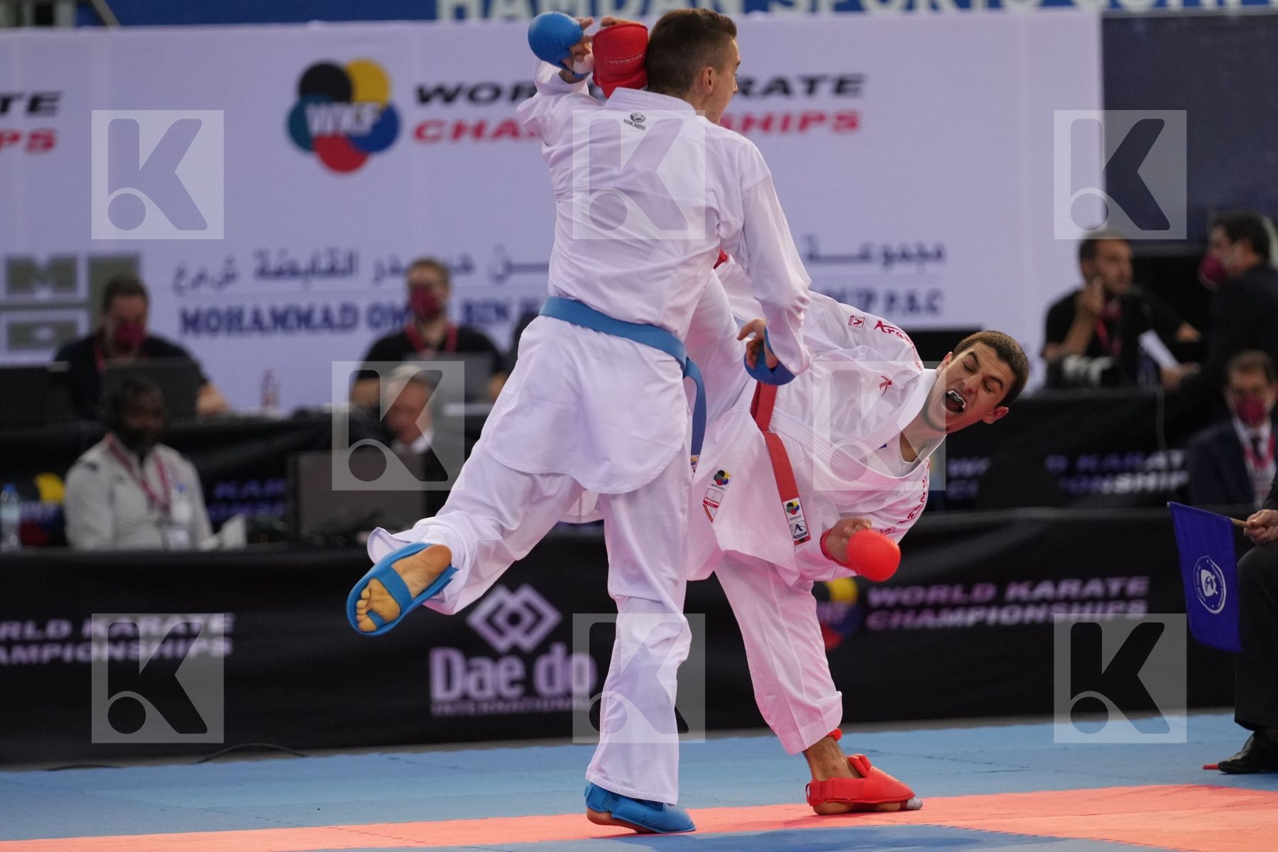 OGANNISIAN IURIK (RUSSIA) vs BERTHON ENZO (FRANCE) in Male Kumite -60 Kg - bronze bout