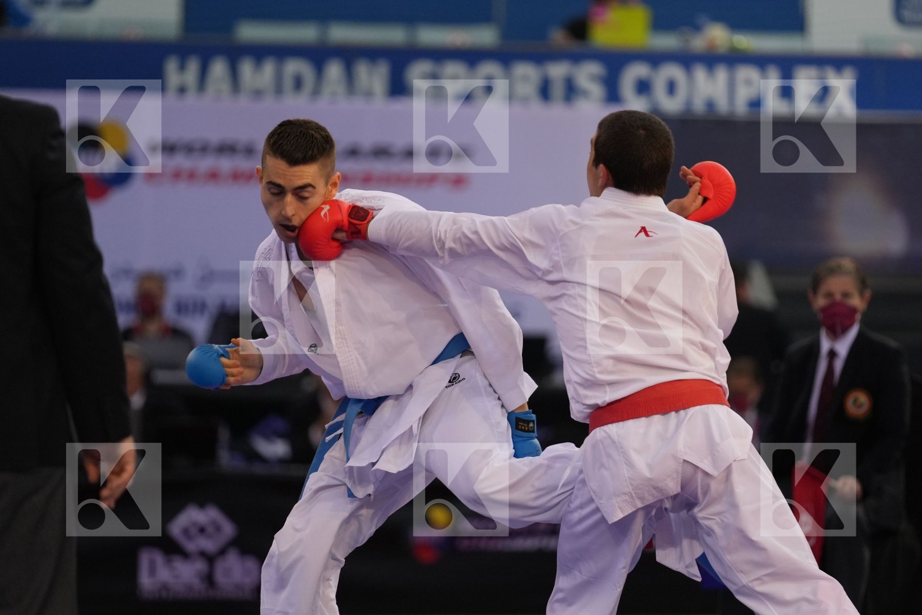 OGANNISIAN IURIK (RUSSIA) vs BERTHON ENZO (FRANCE) in Male Kumite -60 Kg - bronze bout