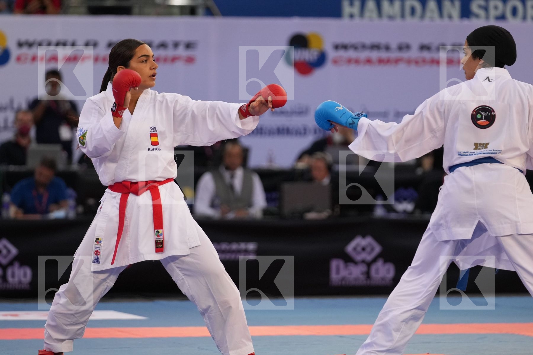 TORRES GARCIA MARIA (SPAIN) vs OKILA MENNA SHAABAN (EGYPT) in Female Kumite 68+ Kg - final bout