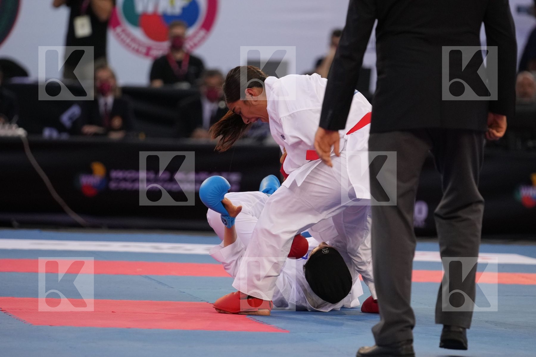 TORRES GARCIA MARIA (SPAIN) vs OKILA MENNA SHAABAN (EGYPT) in Female Kumite 68+ Kg - final bout