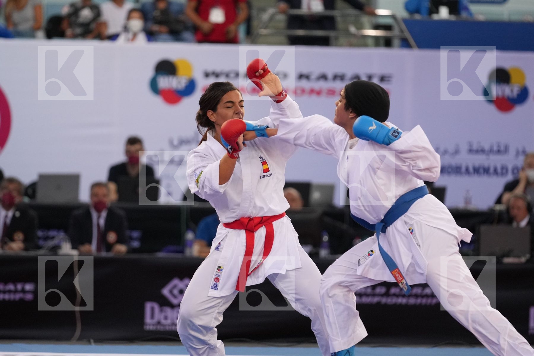 TORRES GARCIA MARIA (SPAIN) vs OKILA MENNA SHAABAN (EGYPT) in Female Kumite 68+ Kg - final bout