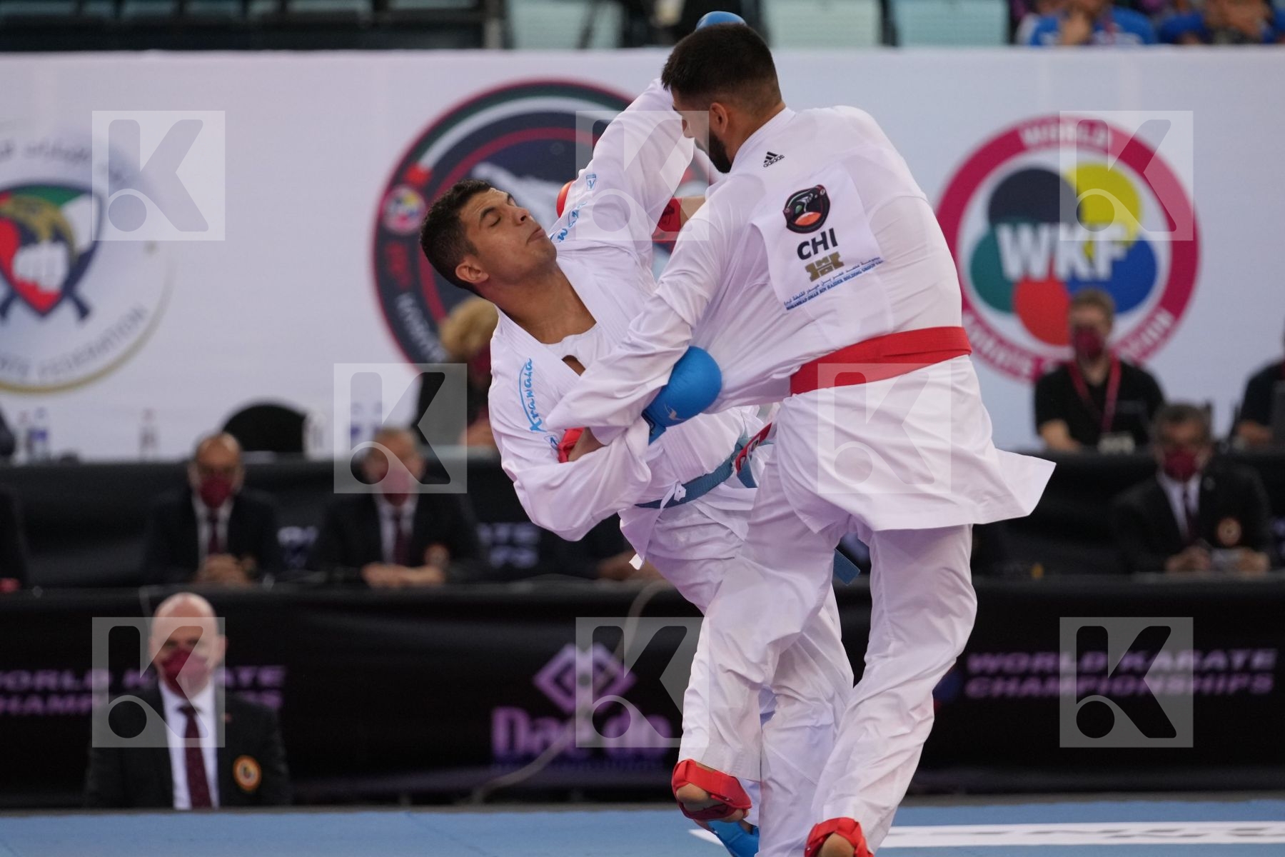 HUAIQUIMAN FABIAN (CHILE) vs BADAWY YOUSSEF (EGYPT) in Male Kumite -84 Kg - final bout