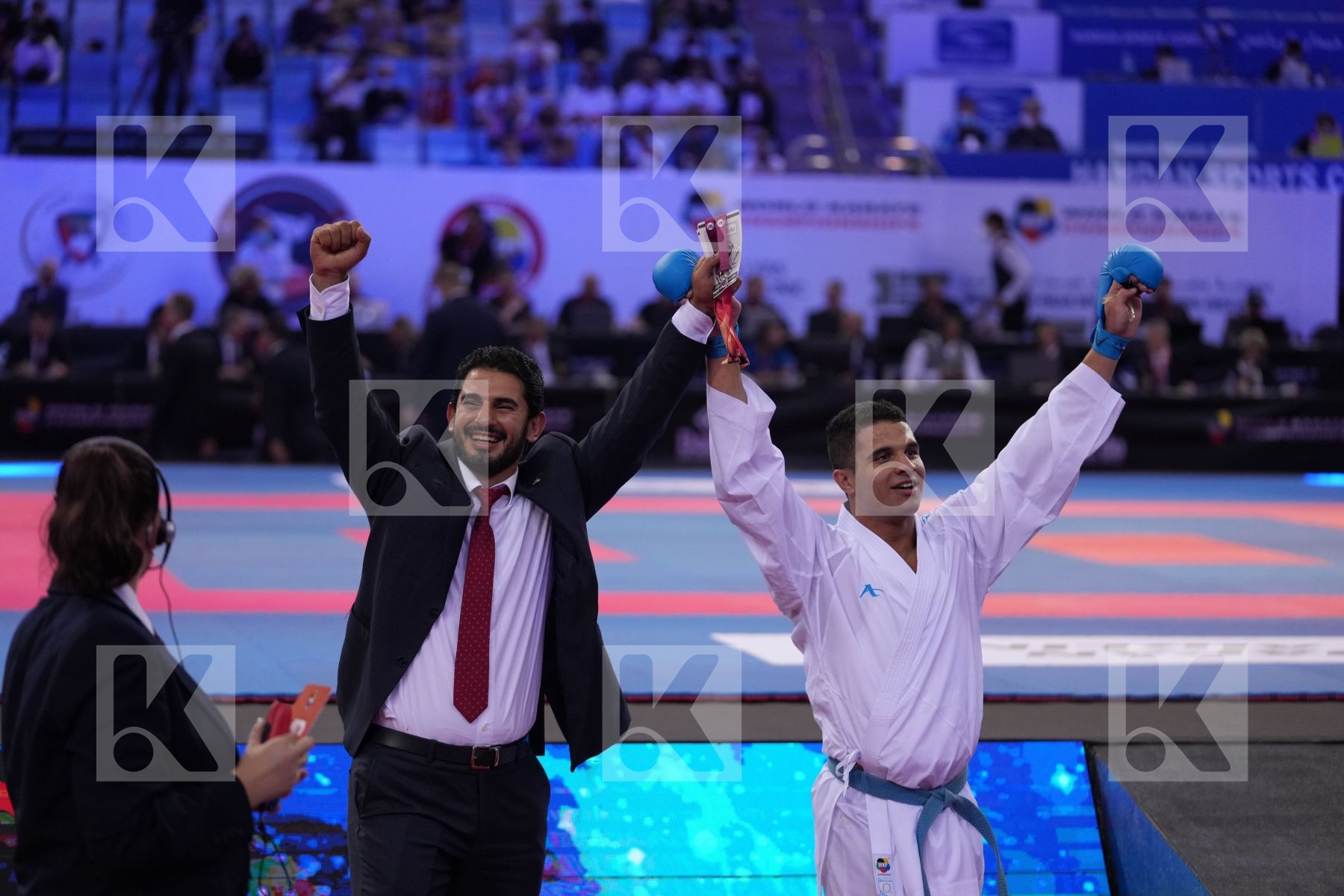 HUAIQUIMAN FABIAN (CHILE) vs BADAWY YOUSSEF (EGYPT) in Male Kumite -84 Kg - final bout