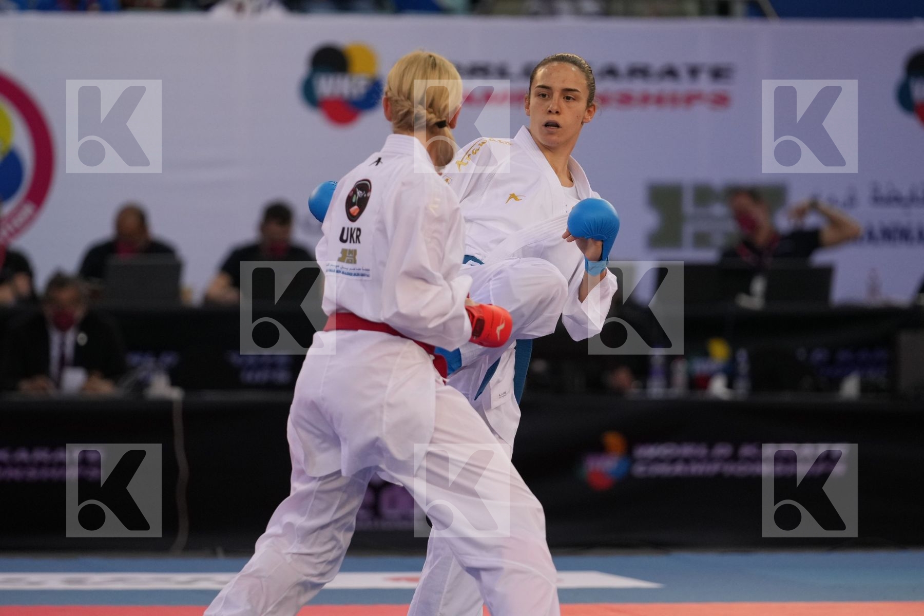 SEROGINA ANITA (UKRAINE) vs PREKOVIC JOVANA (SERBIA) in Female Kumite -61 Kg - final bout