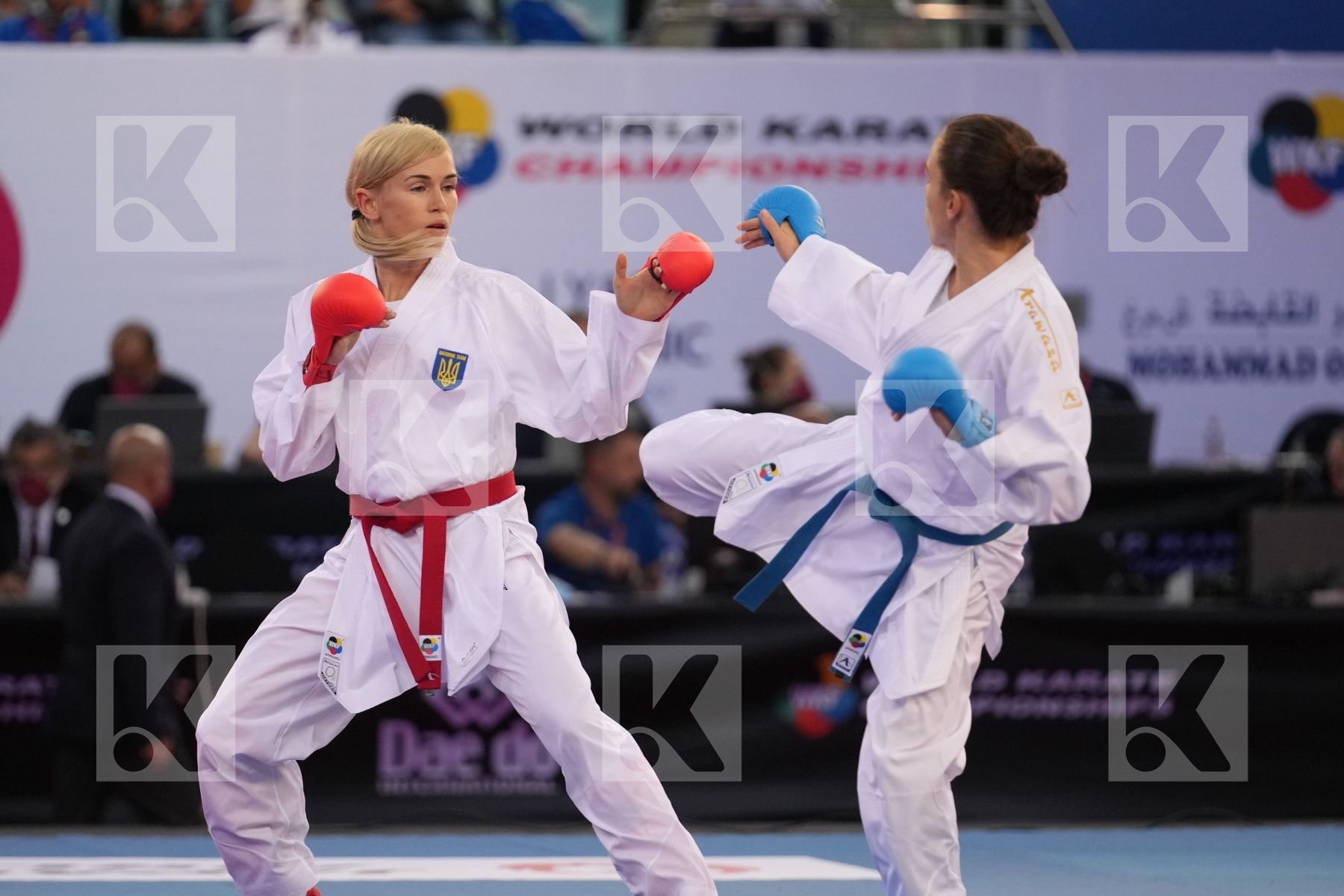 SEROGINA ANITA (UKRAINE) vs PREKOVIC JOVANA (SERBIA) in Female Kumite -61 Kg - final bout