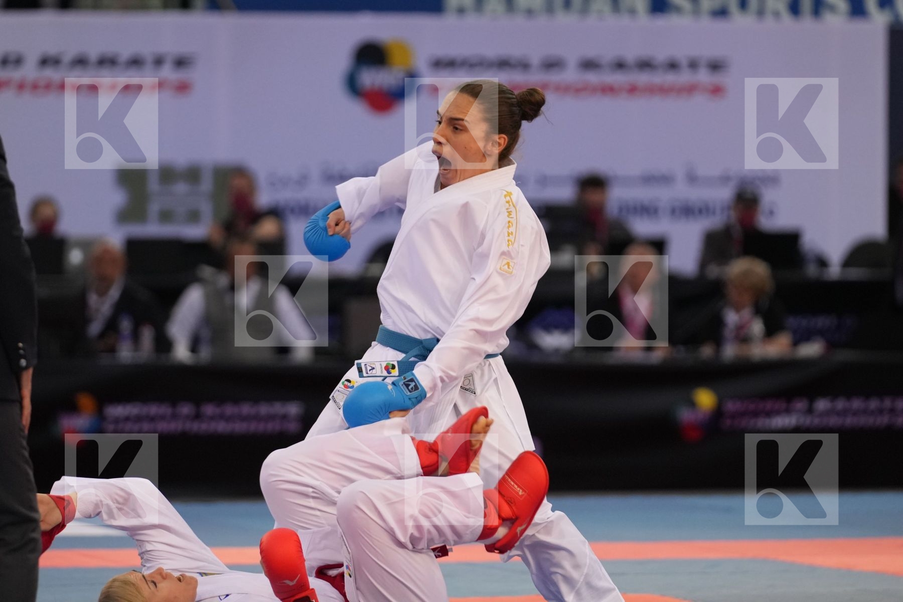 SEROGINA ANITA (UKRAINE) vs PREKOVIC JOVANA (SERBIA) in Female Kumite -61 Kg - final bout
