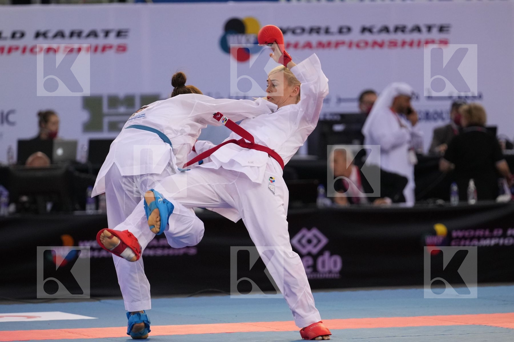 SEROGINA ANITA (UKRAINE) vs PREKOVIC JOVANA (SERBIA) in Female Kumite -61 Kg - final bout
