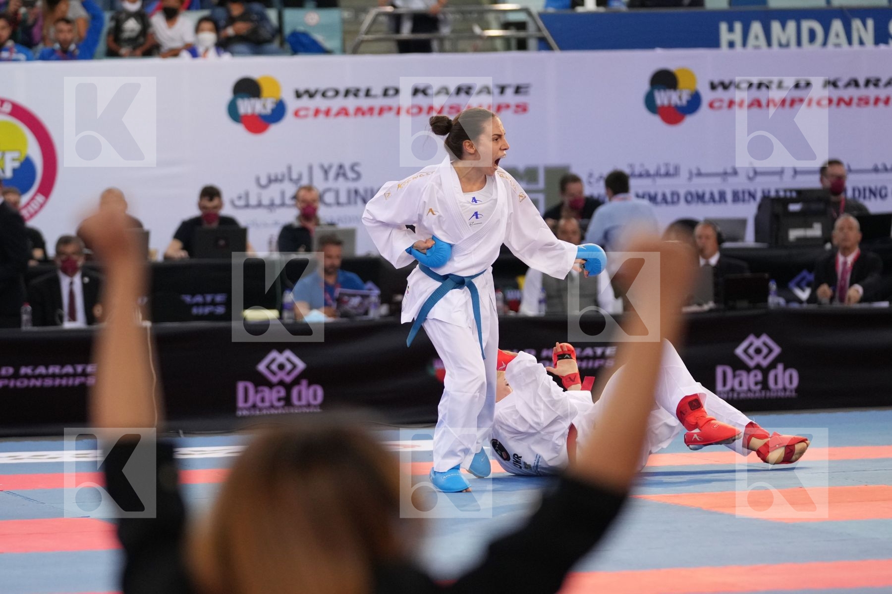 SEROGINA ANITA (UKRAINE) vs PREKOVIC JOVANA (SERBIA) in Female Kumite -61 Kg - final bout