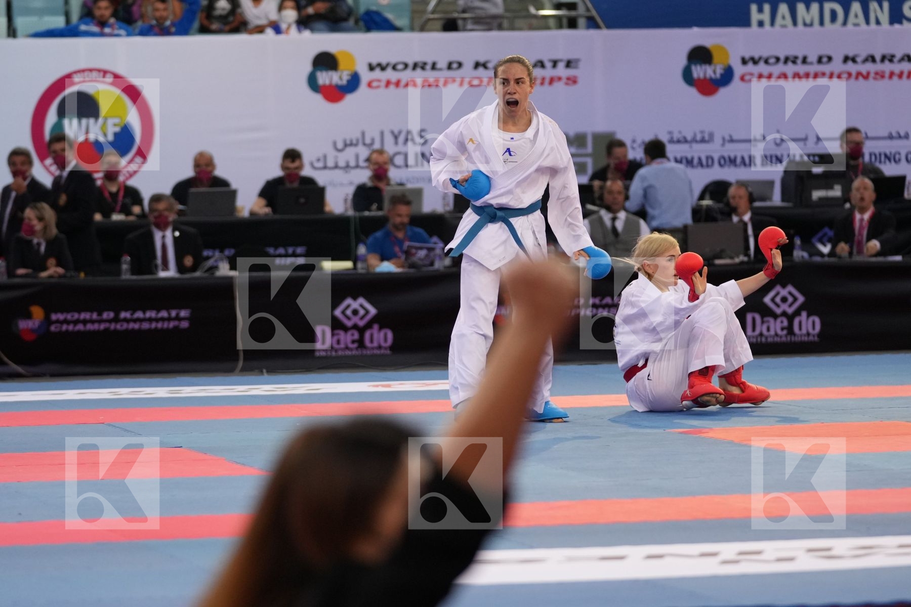 SEROGINA ANITA (UKRAINE) vs PREKOVIC JOVANA (SERBIA) in Female Kumite -61 Kg - final bout