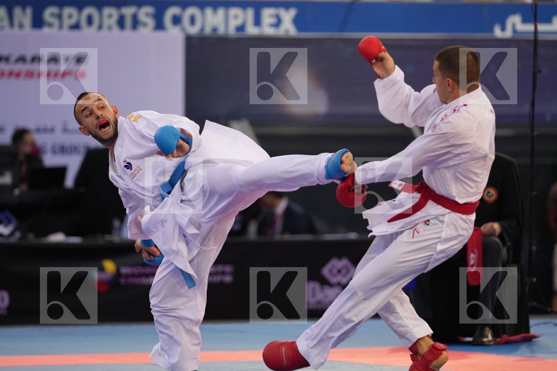 PAVLOV EMIL (NORTH MACEDONIA) vs DACOSTA STEVEN (FRANCE) in Male Kumite -67 Kg - final bout