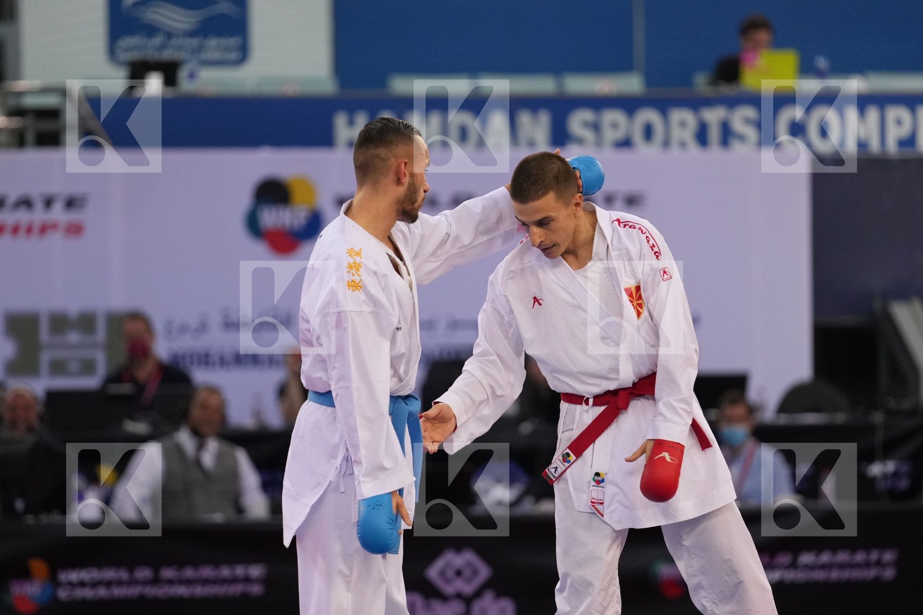 PAVLOV EMIL (NORTH MACEDONIA) vs DACOSTA STEVEN (FRANCE) in Male Kumite -67 Kg - final bout