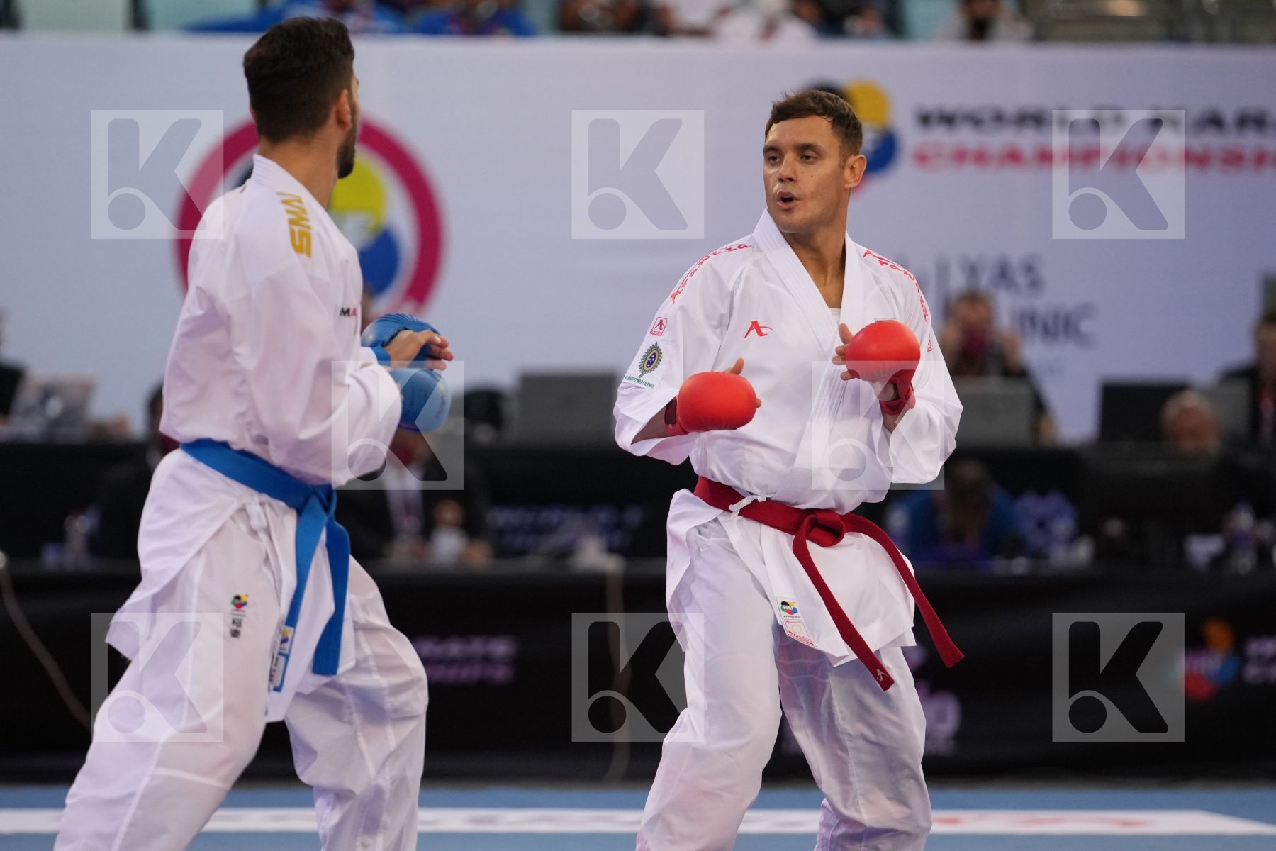 BROSE DOUGLAS (BRAZIL) vs CRESCENZO ANGELO (ITALY) in Male Kumite -60 Kg - final bout