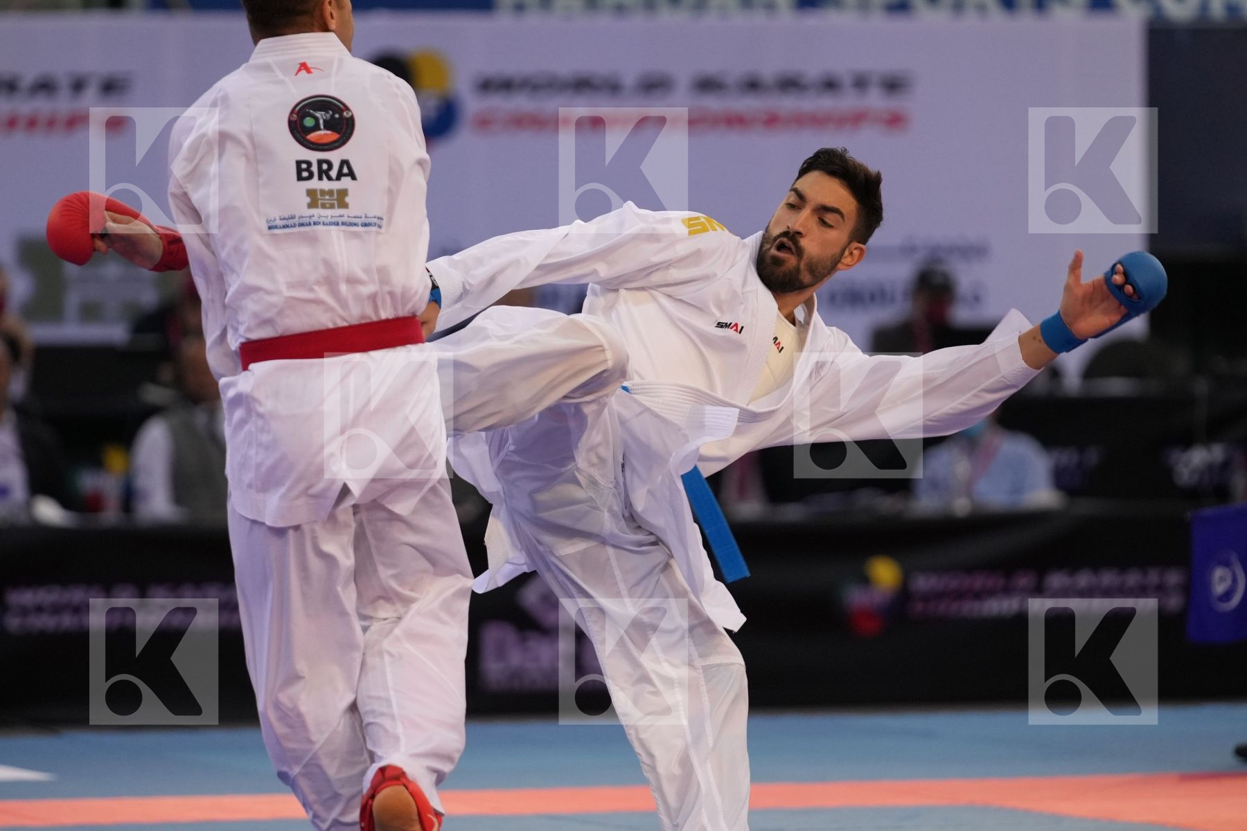 BROSE DOUGLAS (BRAZIL) vs CRESCENZO ANGELO (ITALY) in Male Kumite -60 Kg - final bout