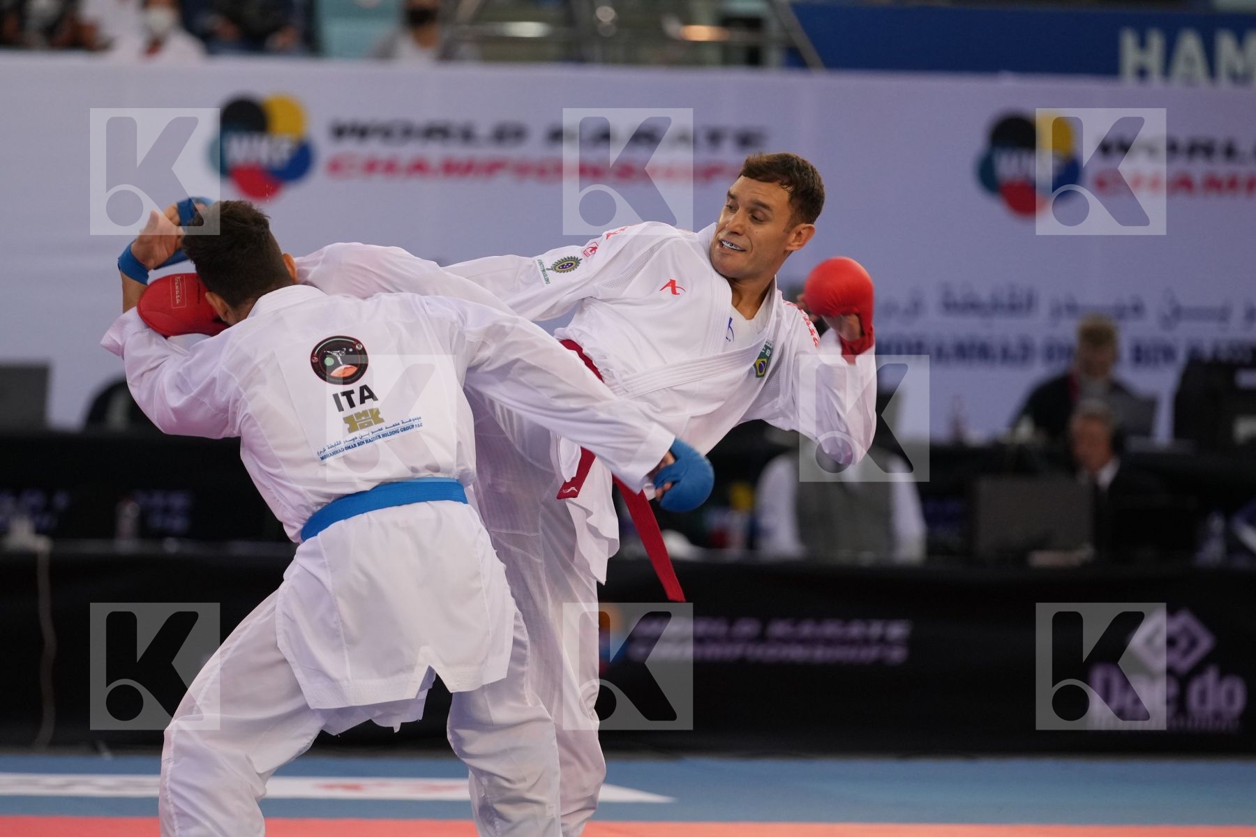 BROSE DOUGLAS (BRAZIL) vs CRESCENZO ANGELO (ITALY) in Male Kumite -60 Kg - final bout