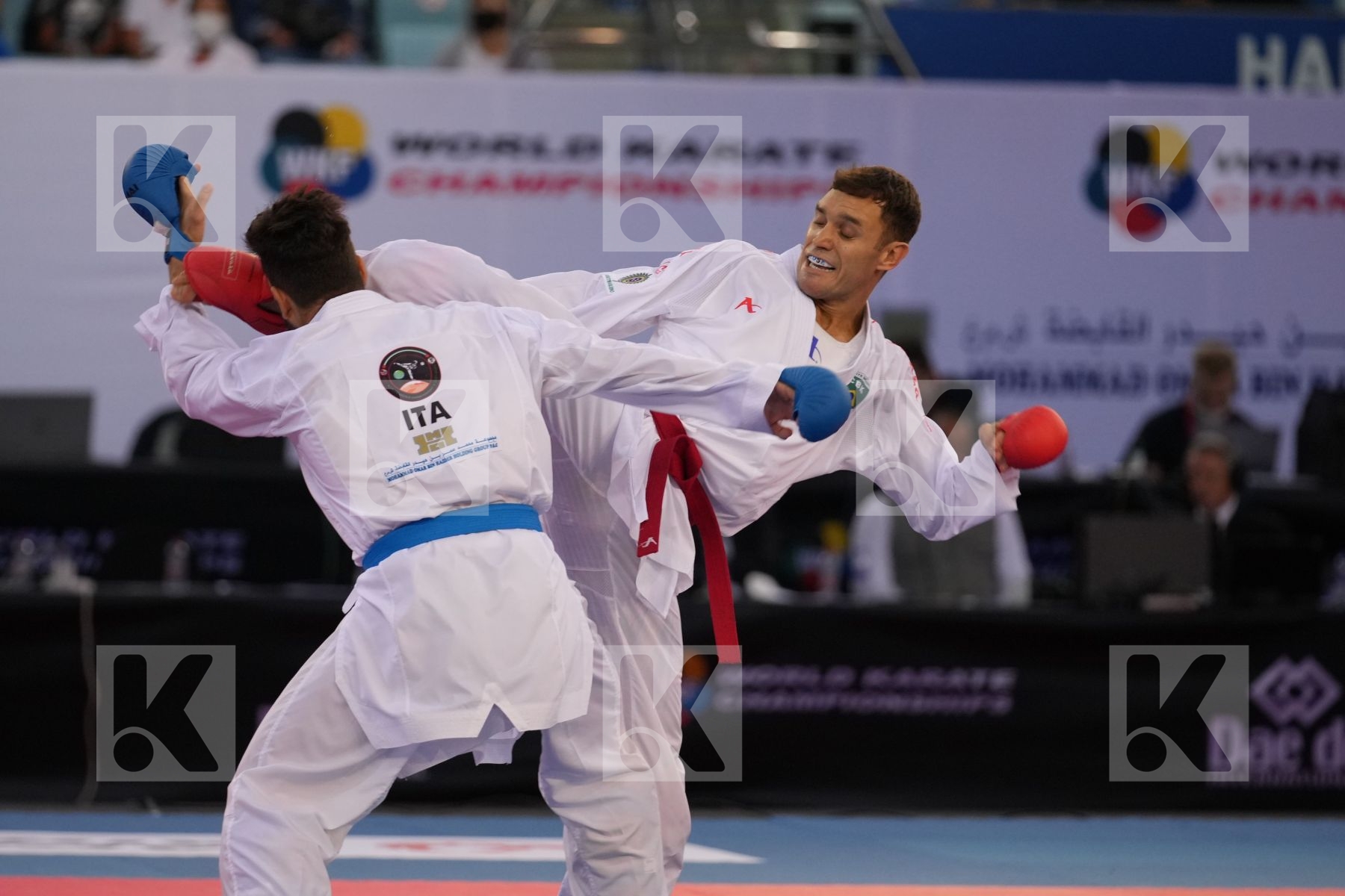 BROSE DOUGLAS (BRAZIL) vs CRESCENZO ANGELO (ITALY) in Male Kumite -60 Kg - final bout