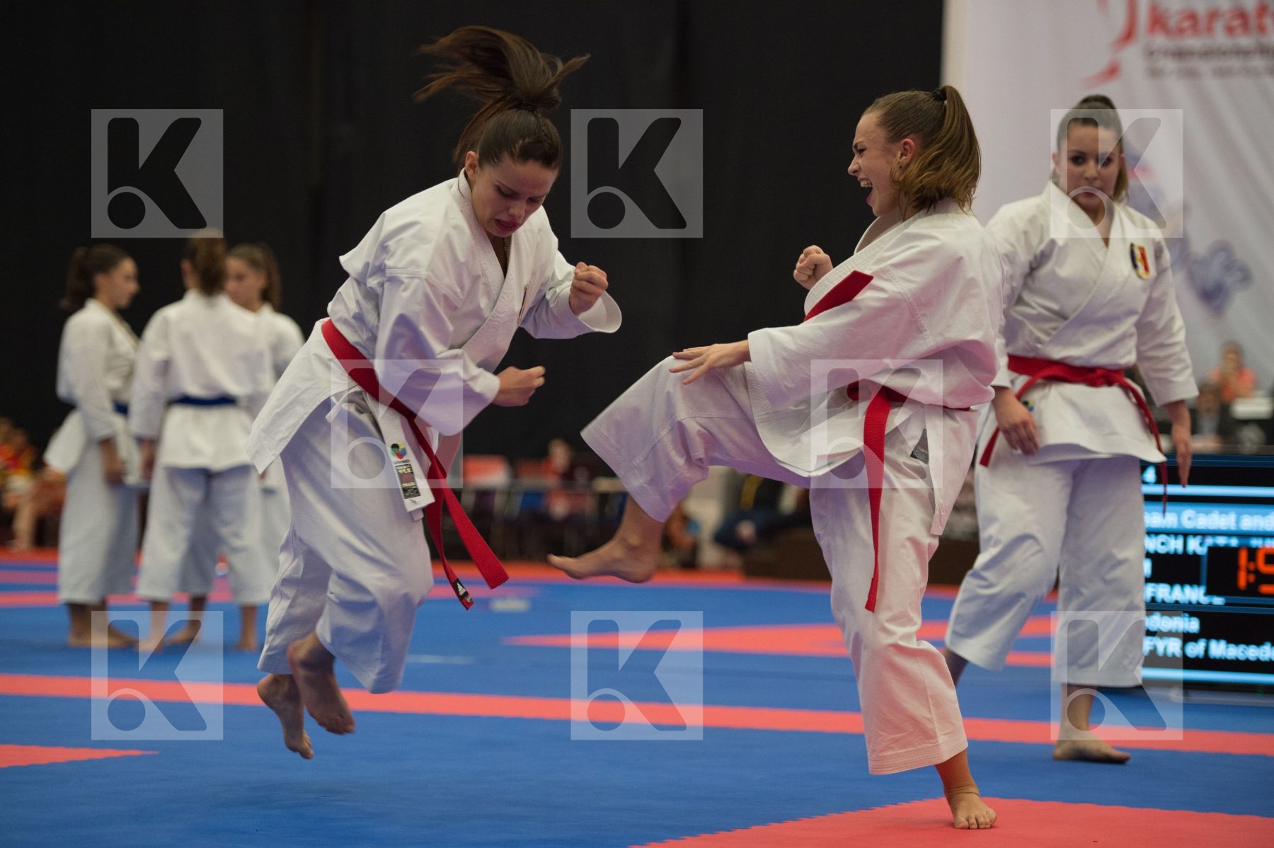 cadet female France Junior Kata team