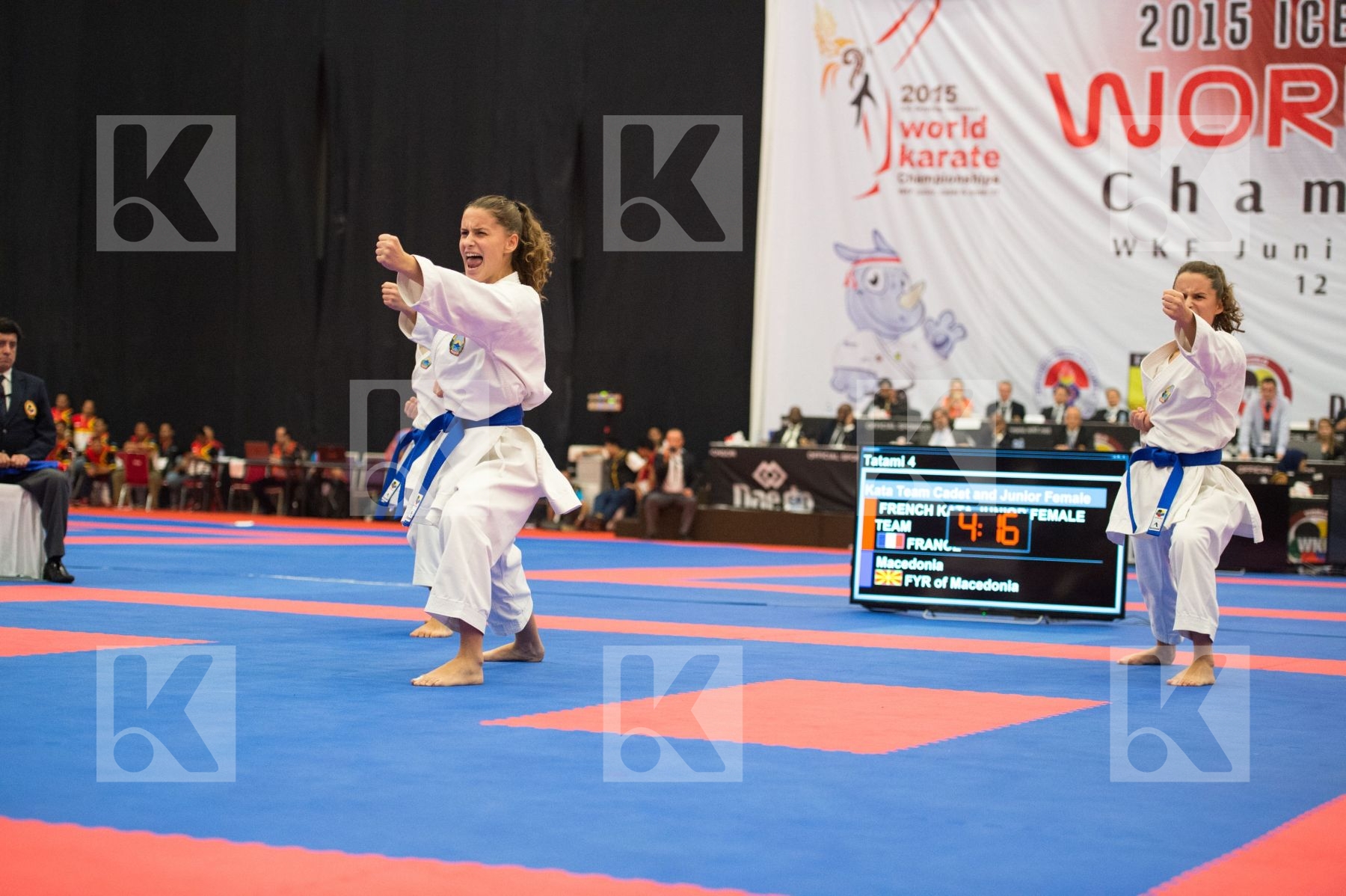 Arawaza cadet female Fyr Of Macedonia Junior Kata team
