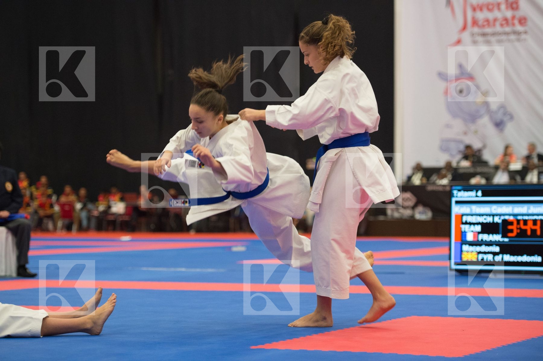 Arawaza cadet female Fyr Of Macedonia Junior Kata team