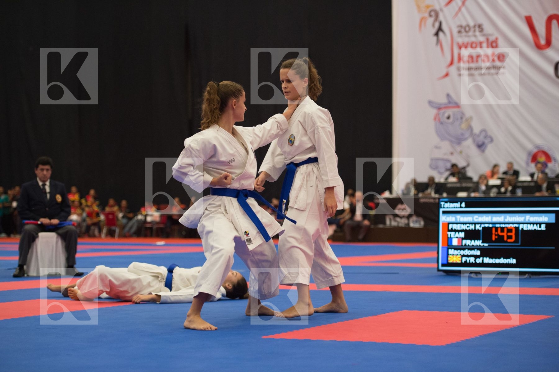 Arawaza cadet female Fyr Of Macedonia Junior Kata team