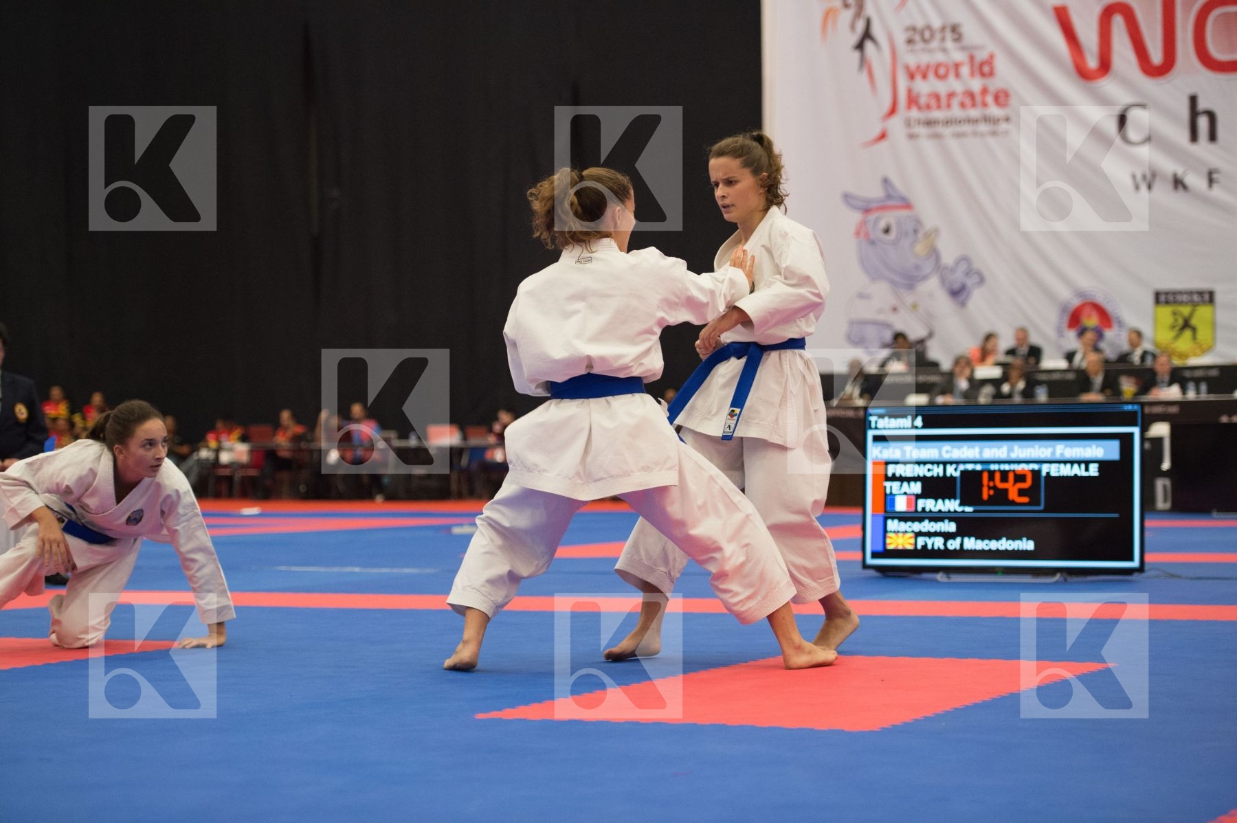 Arawaza cadet female Fyr Of Macedonia Junior Kata team