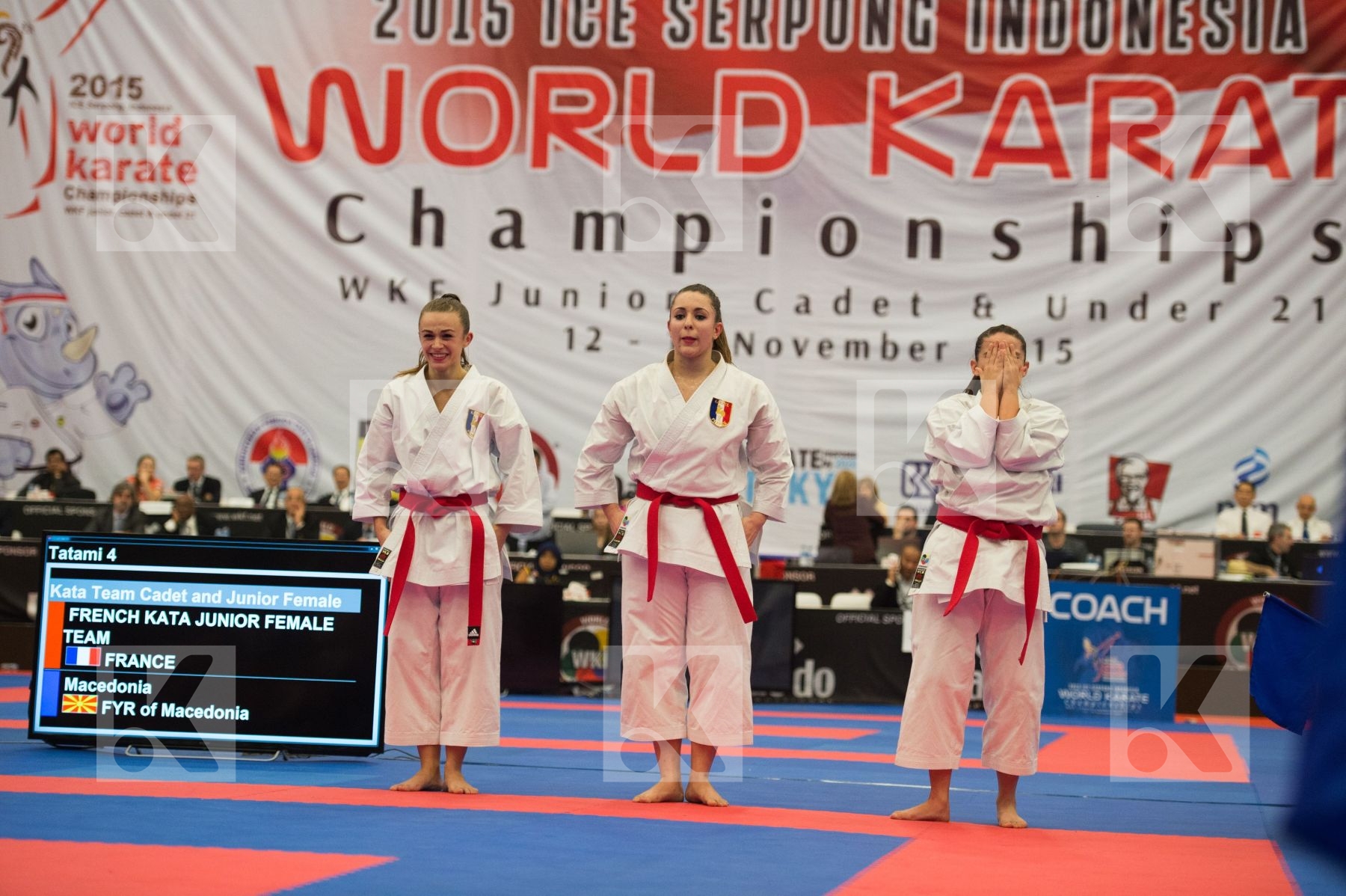 cadet female France Junior Kata team