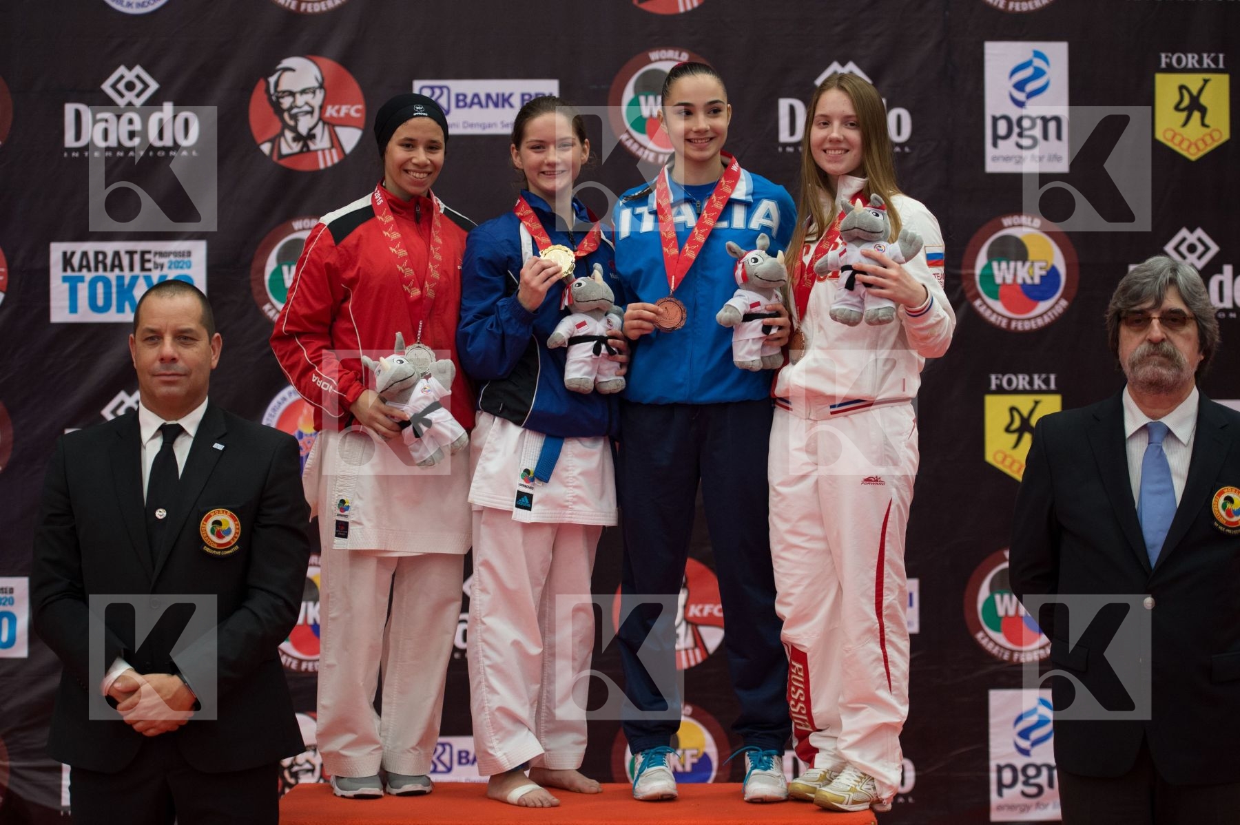 -53 kg Egypt Estonia Italy Junior Lazareva Elizaveta Lirisman Li