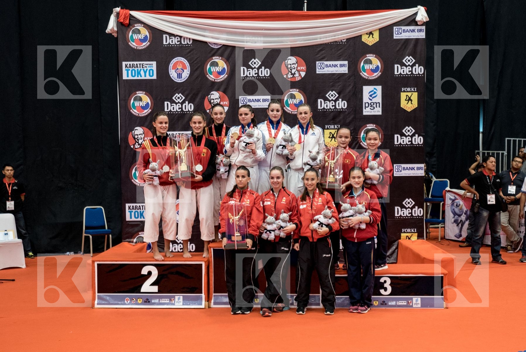 cadet female France Fyr Of Macedonia Junior Spain team kata Viet