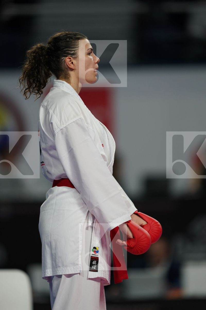 HANA ANTUNOVIC (SWEDEN) vs ANNE LAURE FLORENTIN (FRANCE) in Junior Kumite Male 68 + Kg - Bronze bout