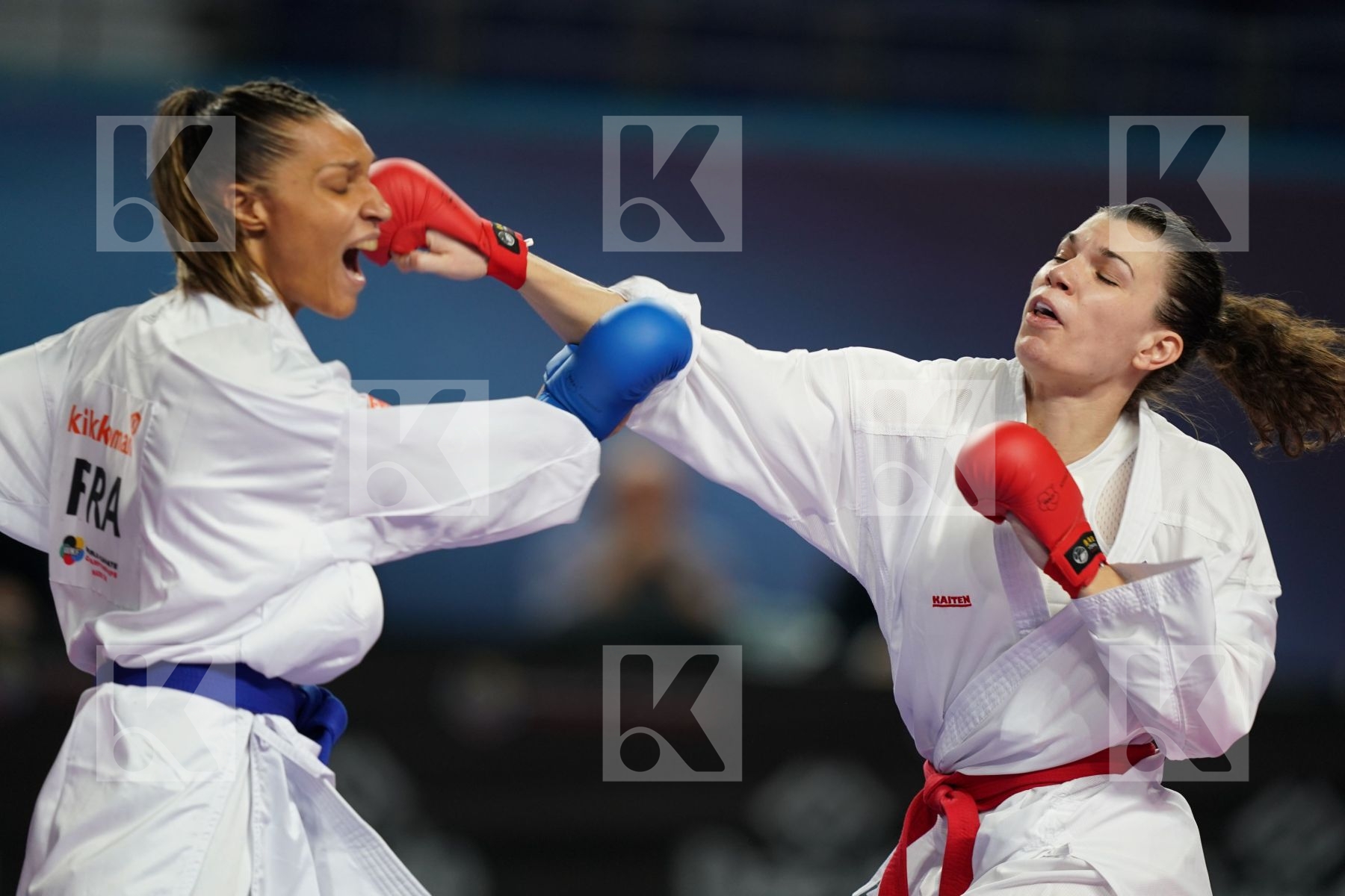 HANA ANTUNOVIC (SWEDEN) vs ANNE LAURE FLORENTIN (FRANCE) in Junior Kumite Male 68 + Kg - Bronze bout