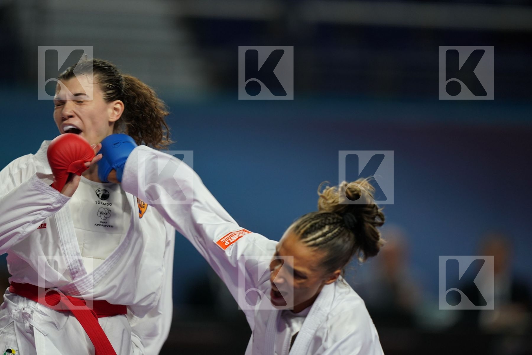 HANA ANTUNOVIC (SWEDEN) vs ANNE LAURE FLORENTIN (FRANCE) in Junior Kumite Male 68 + Kg - Bronze bout