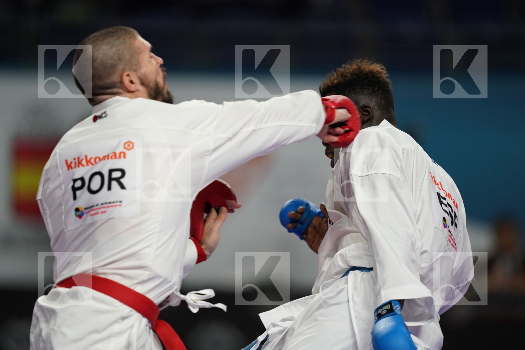FILIPE REIS (PORTUGAL) vs BABACAR SECK SAKHO (SPAIN) in Senior Kumite 84+ Kg - Bronze bout