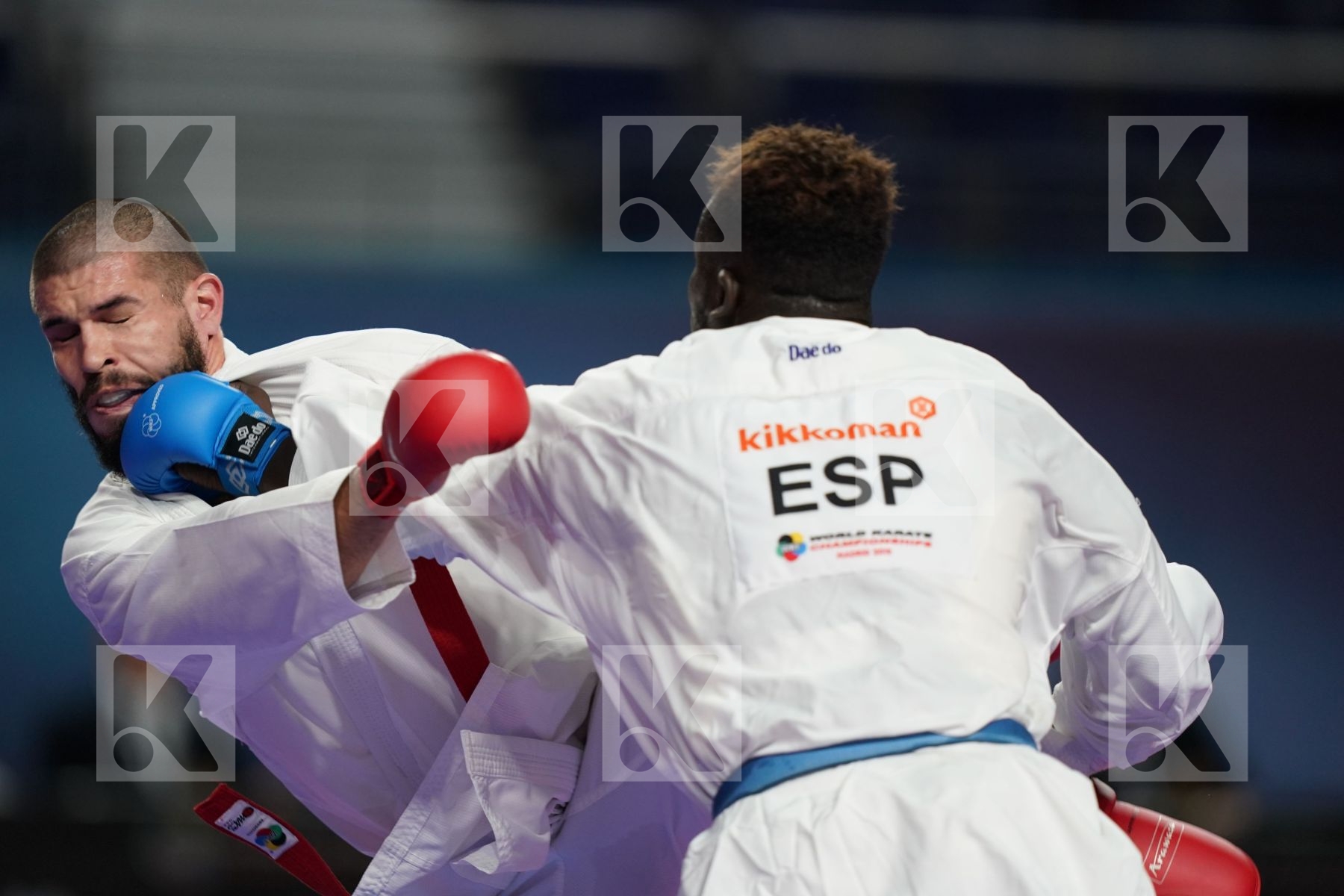 FILIPE REIS (PORTUGAL) vs BABACAR SECK SAKHO (SPAIN) in Senior Kumite 84+ Kg - Bronze bout