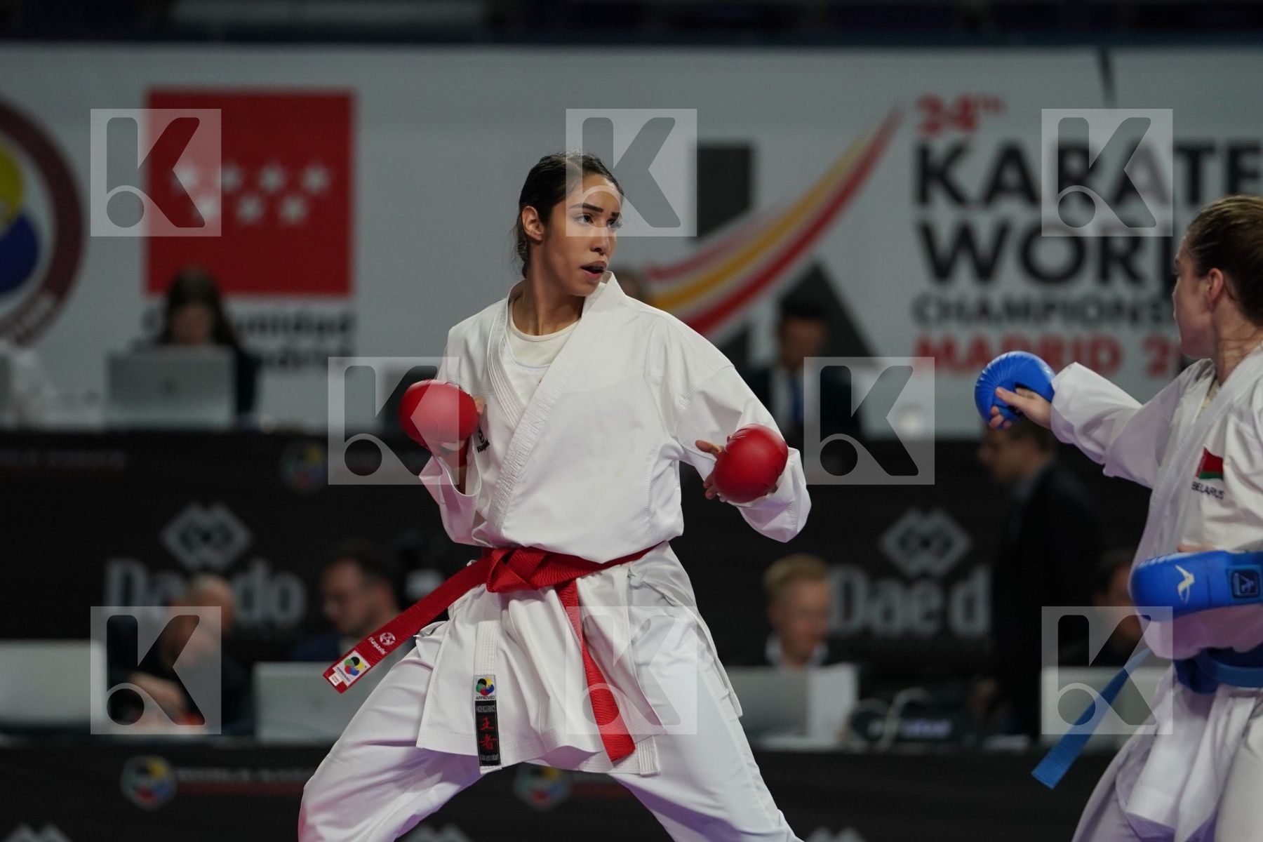 LAMYA MATOUB (ALGERIA) vs MARYIA ALIAKSEYEVA (BELARUS) in Senior Kumite Ð 68 Kg - Bronze bout