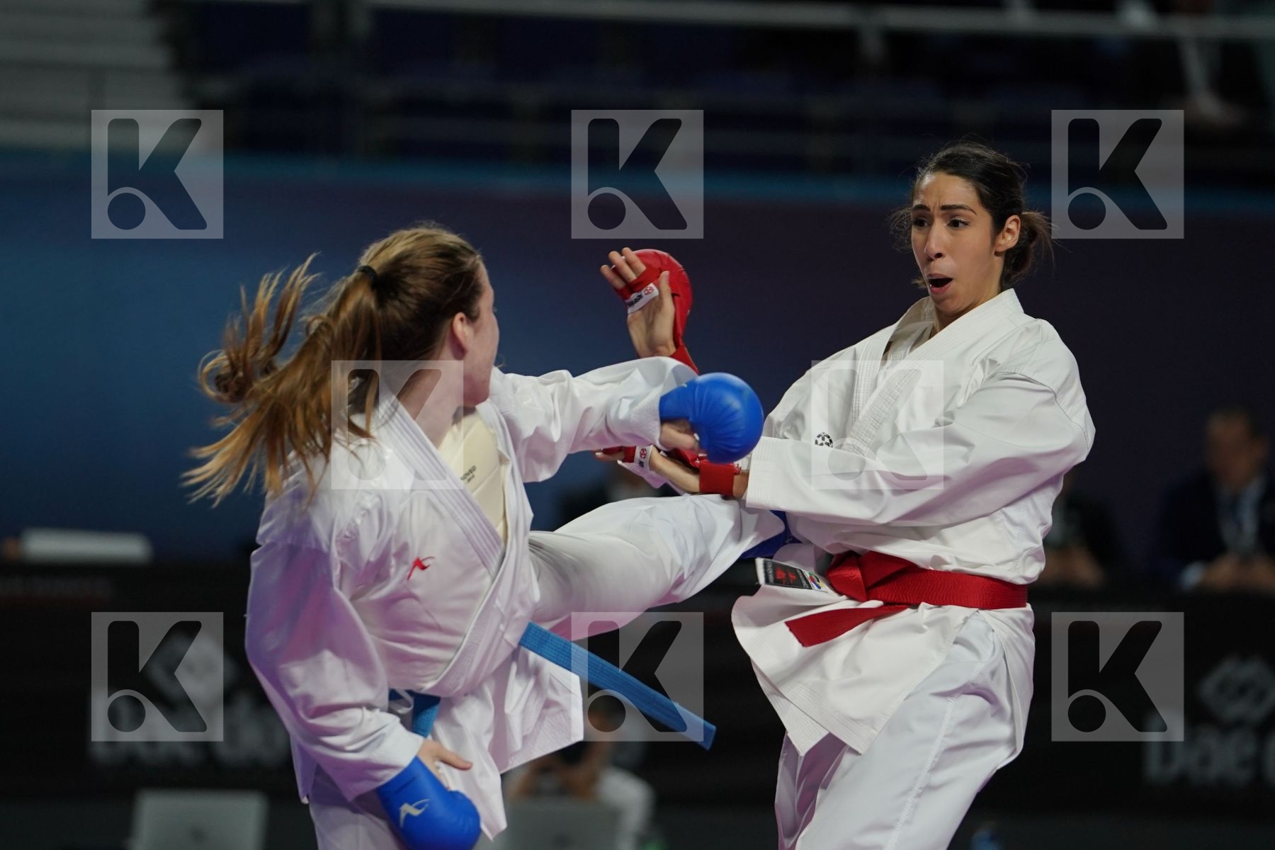 LAMYA MATOUB (ALGERIA) vs MARYIA ALIAKSEYEVA (BELARUS) in Senior Kumite Ð 68 Kg - Bronze bout