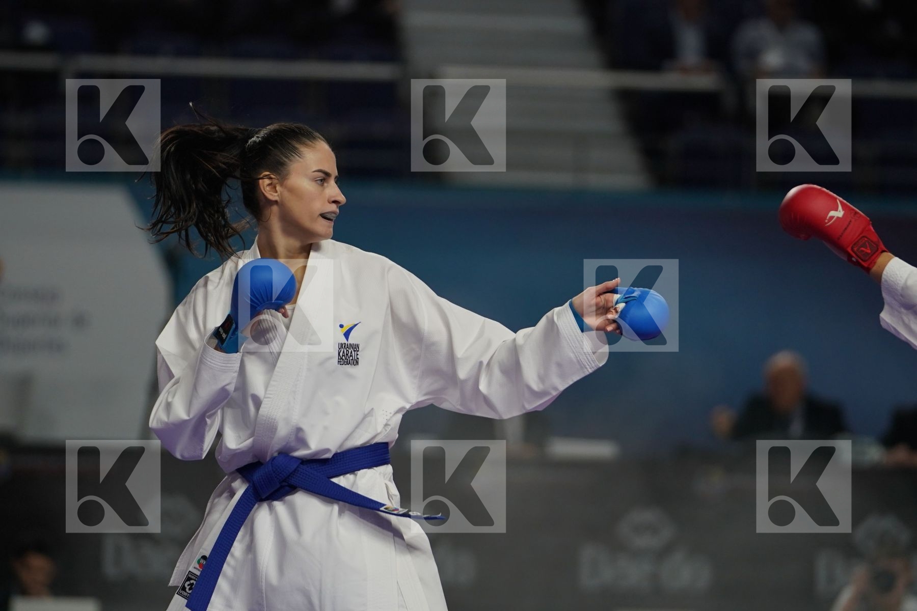 MIROSLAVA KOPUNOVA (SLOVAKIA) vs HALYNA MELNYK (UKRAINE) in Senior Kumite Ð 68 Kg - Bronze bout