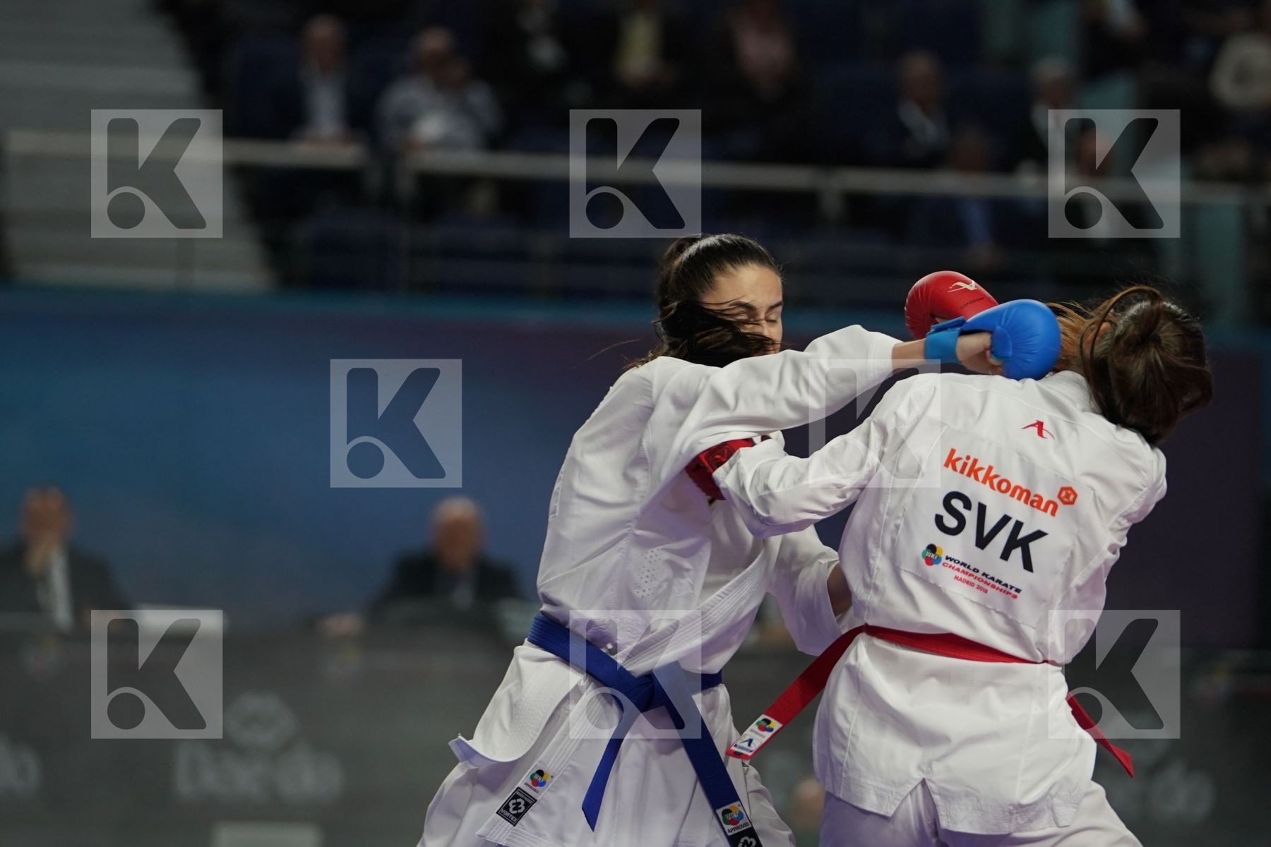 MIROSLAVA KOPUNOVA (SLOVAKIA) vs HALYNA MELNYK (UKRAINE) in Senior Kumite Ð 68 Kg - Bronze bout
