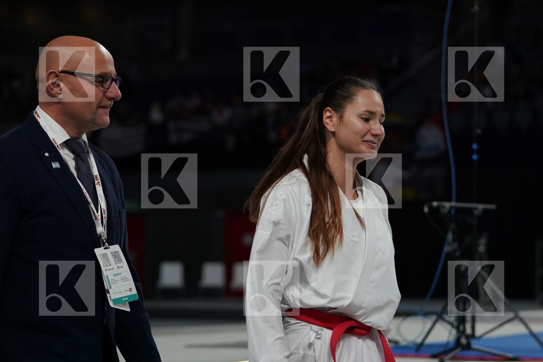 MIROSLAVA KOPUNOVA (SLOVAKIA) vs HALYNA MELNYK (UKRAINE) in Senior Kumite Ð 68 Kg - Bronze bout