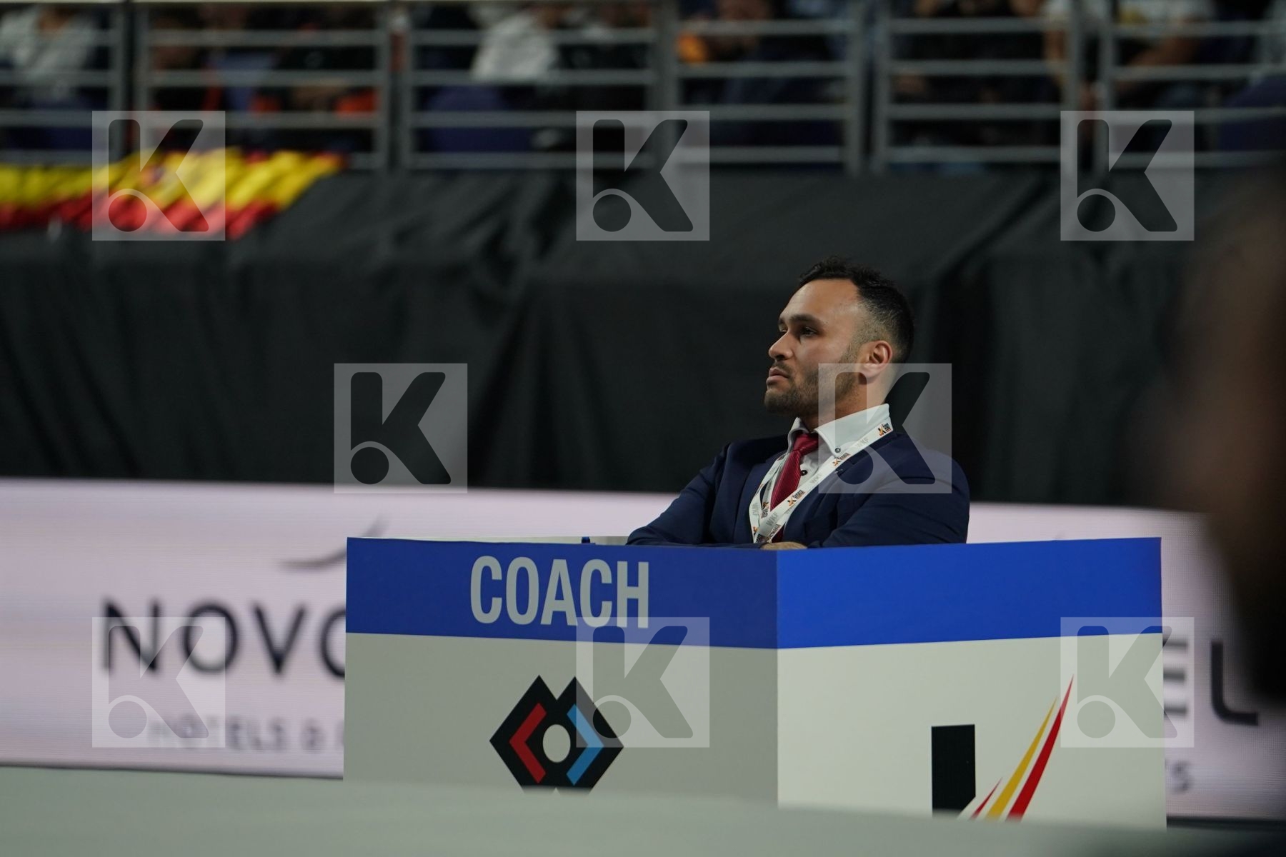 ZABIOLLAH POORSHAB (ISLAMIC REPUBLIC OF IRAN) vs DANIYAR YULDASHEV (KAZAKHSTAN) in Senior Kumite Ð 84 Kg - Bronze bout