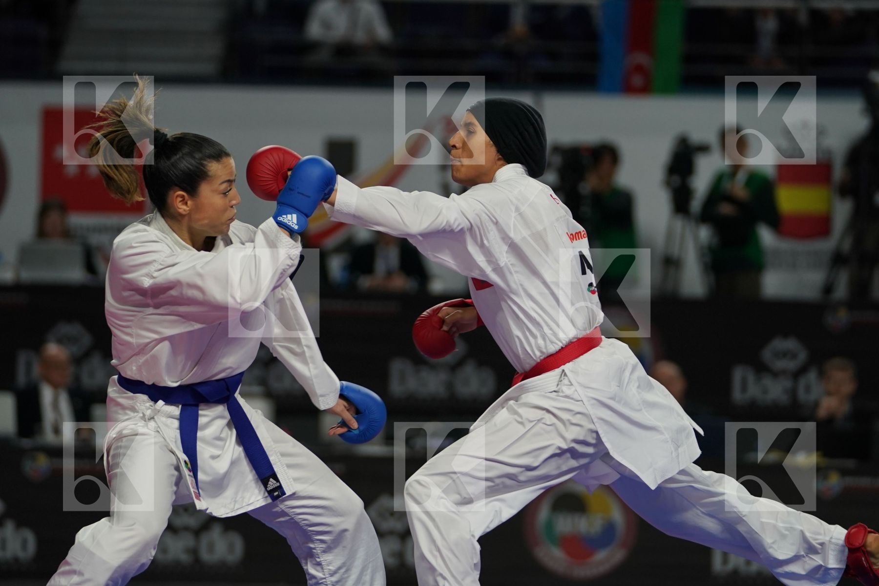 BTISSAM SADINI (MOROCCO) vs LAURA PASQUA (ITALY) in Senior Kumite Ð 61 Kg - Bronze bout