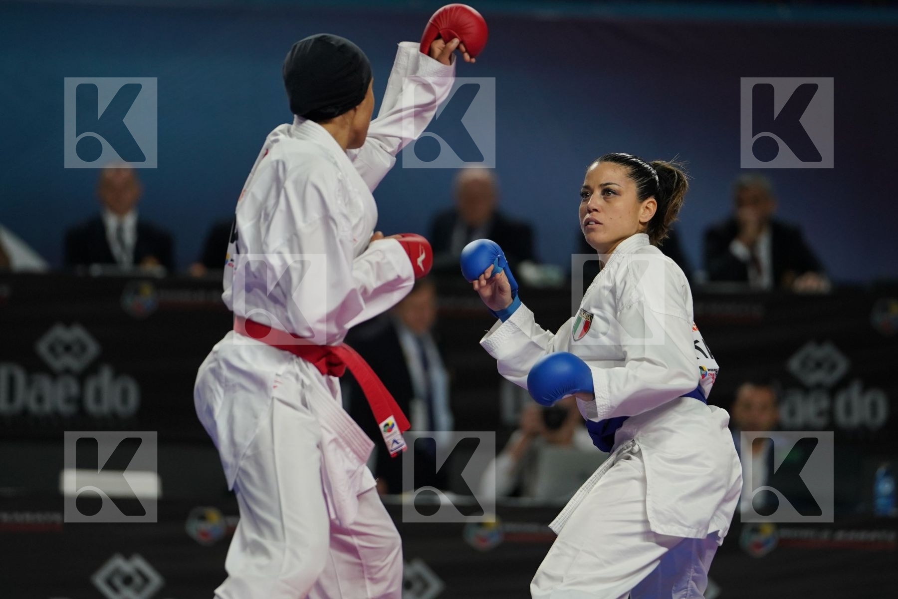 BTISSAM SADINI (MOROCCO) vs LAURA PASQUA (ITALY) in Senior Kumite Ð 61 Kg - Bronze bout