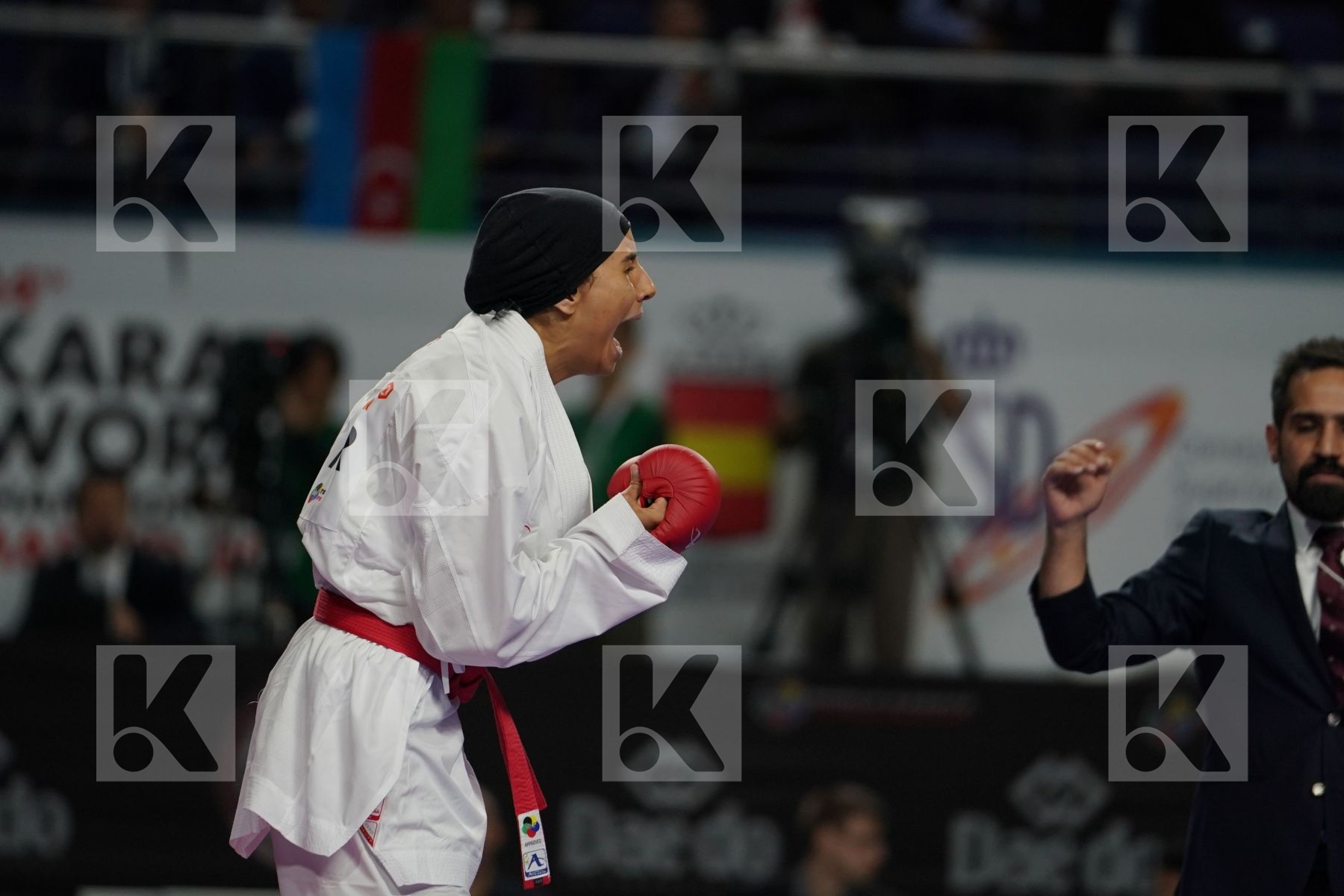 BTISSAM SADINI (MOROCCO) vs LAURA PASQUA (ITALY) in Senior Kumite Ð 61 Kg - Bronze bout
