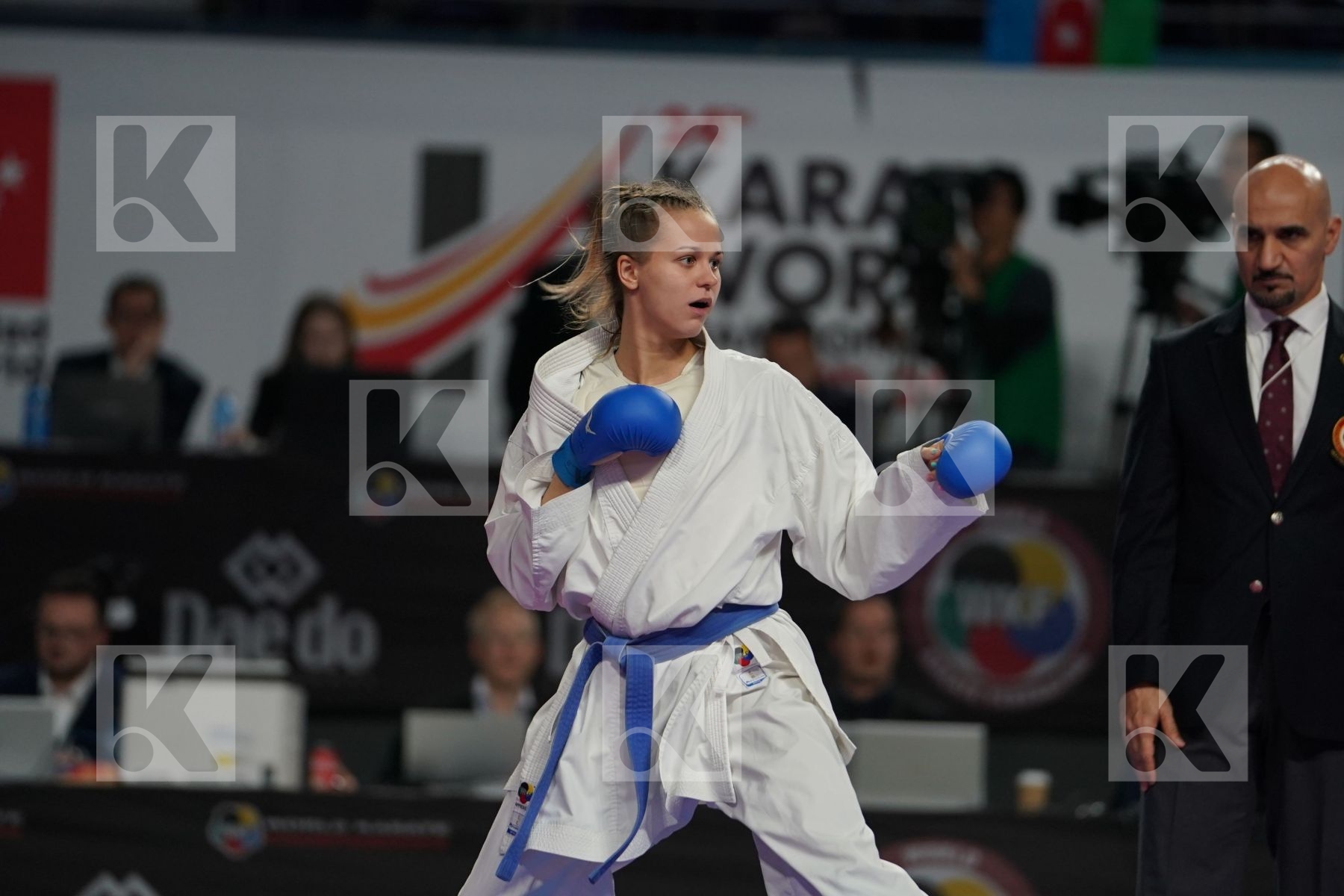 TZU-YUN WEN (CHINESE TAIPEI) vs VALERIIA ALEKHINA (RUSSIAN FEDERATION) in Senior Kumite -55 Kg - Bronze bout